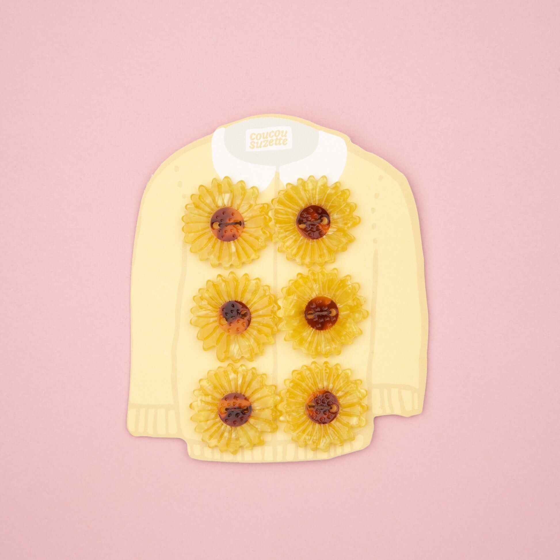Sunflower Buttons Kit｜Coucou Suzette
