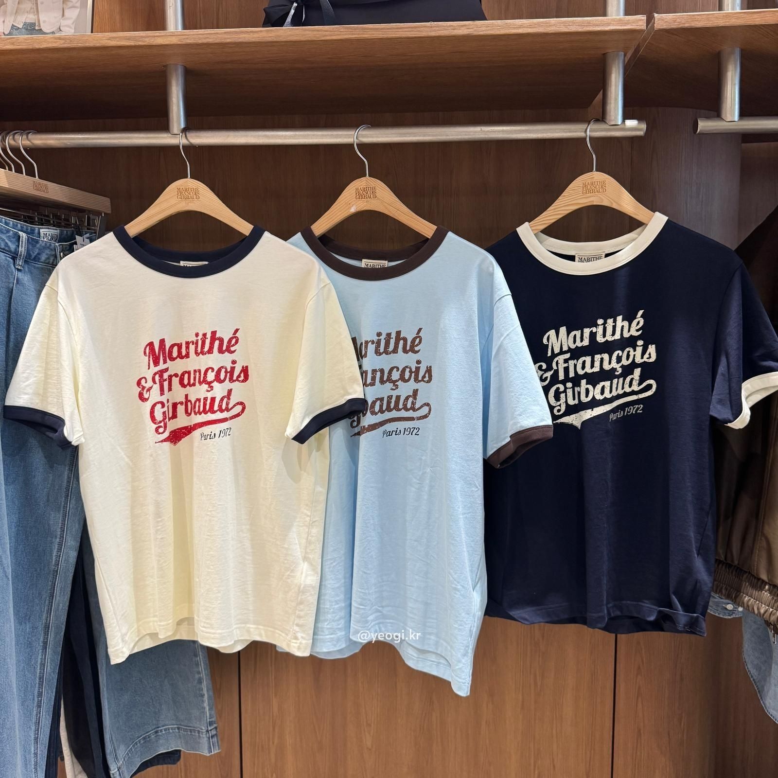 [11/4前入code每件最高可再-$20] MARITHE FRANCOIS GIRBAUD (MFG)｜VINTAGE LOGO RINGER TEE [3 colors]