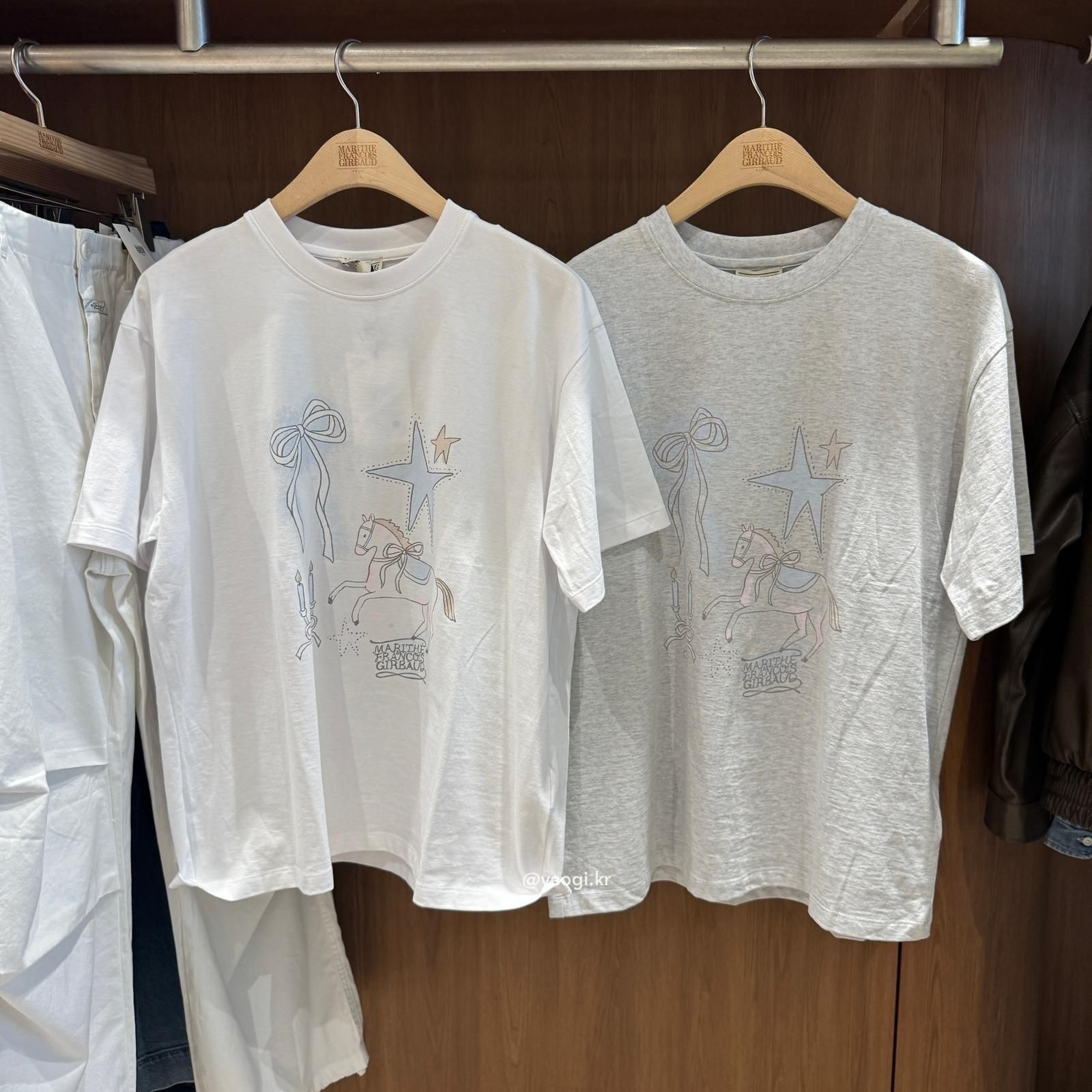 [11/4前入code每件最高可再-$20] MARITHE FRANCOIS GIRBAUD (MFG)｜W UNICORN GRAPHIC OVERSIZED TEE [2 colors]