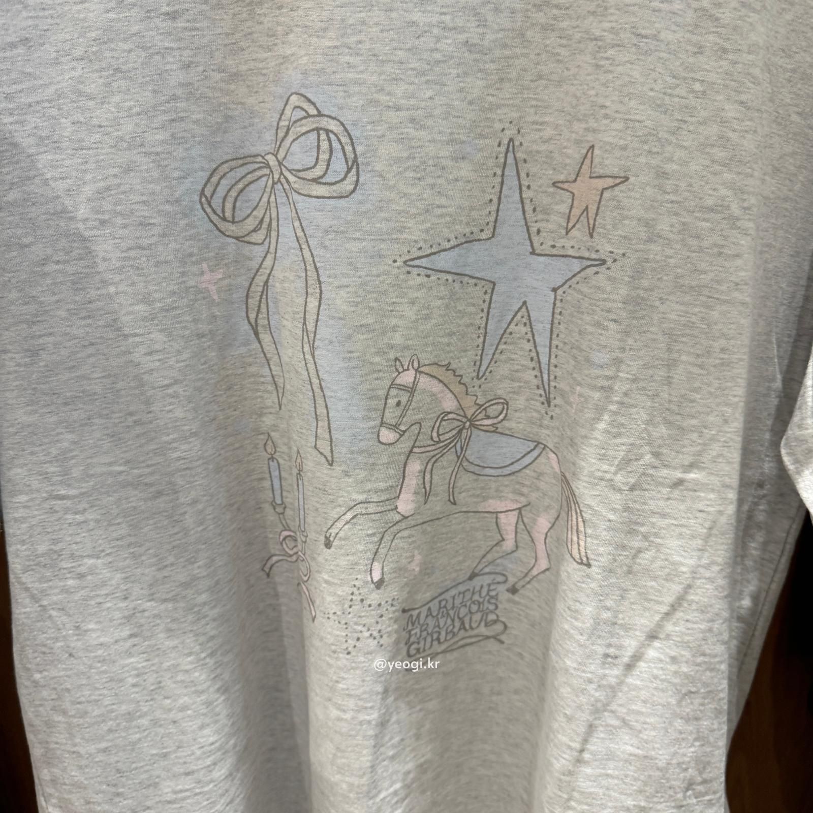 [11/4前入code每件最高可再-$20] MARITHE FRANCOIS GIRBAUD (MFG)｜W UNICORN GRAPHIC OVERSIZED TEE [2 colors]
