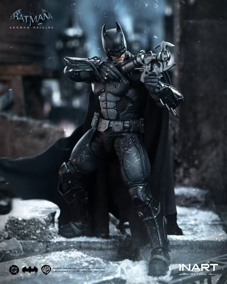 INART Batman: Arkham Origins - Batman (Battle Damaged Version) Action Figure 蝙蝠俠