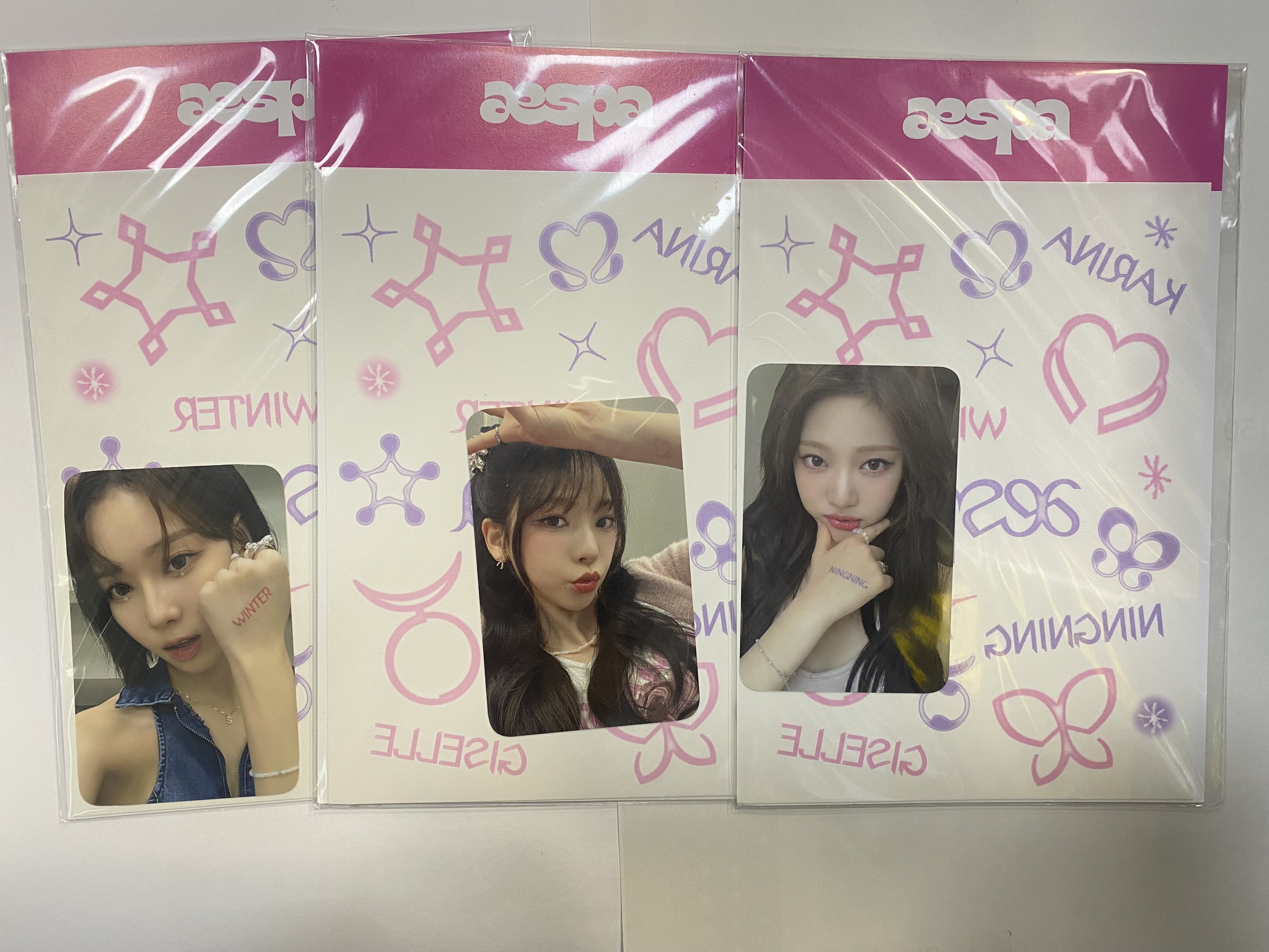 Aespa come to my illusion tattoo sticker set