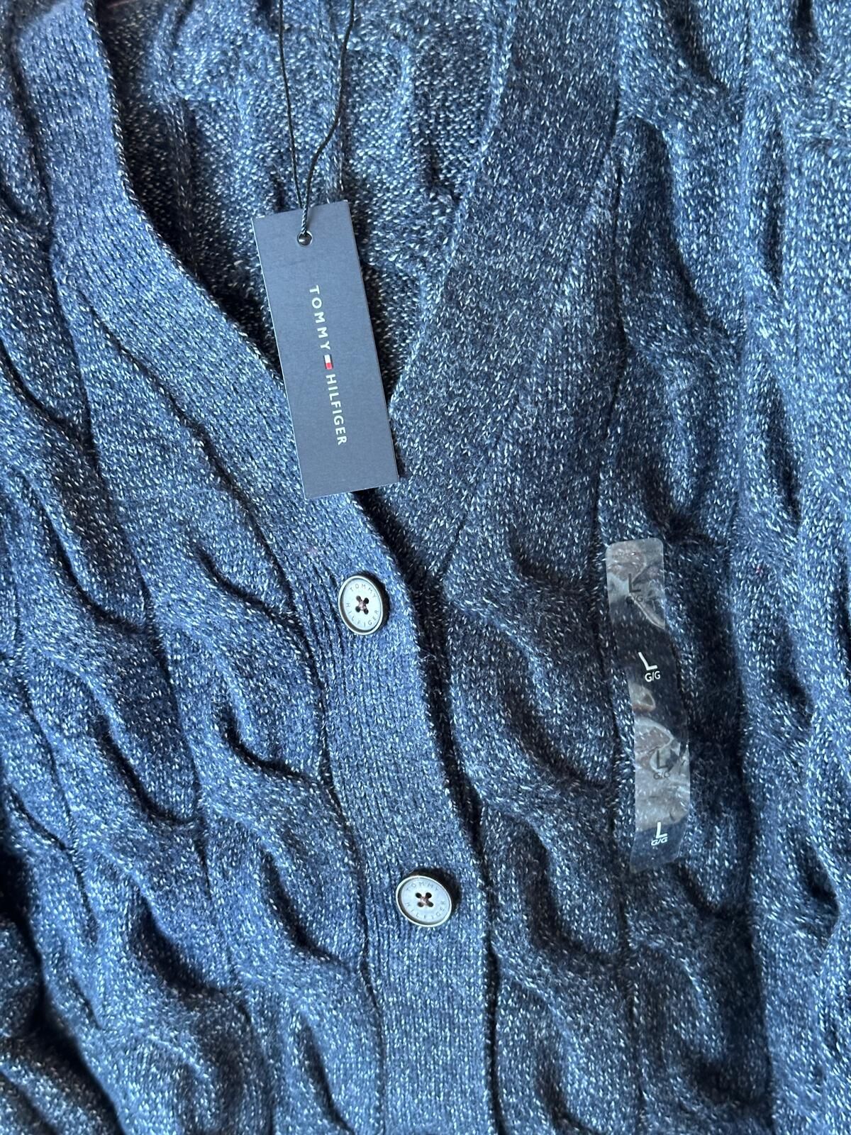 RY64 Tommy 深藍色 針織開胸外套