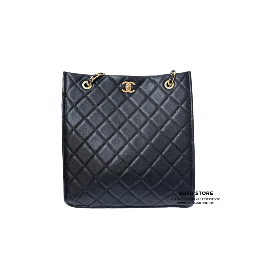 Chanel Shopping Tote Bag - Black / GHW