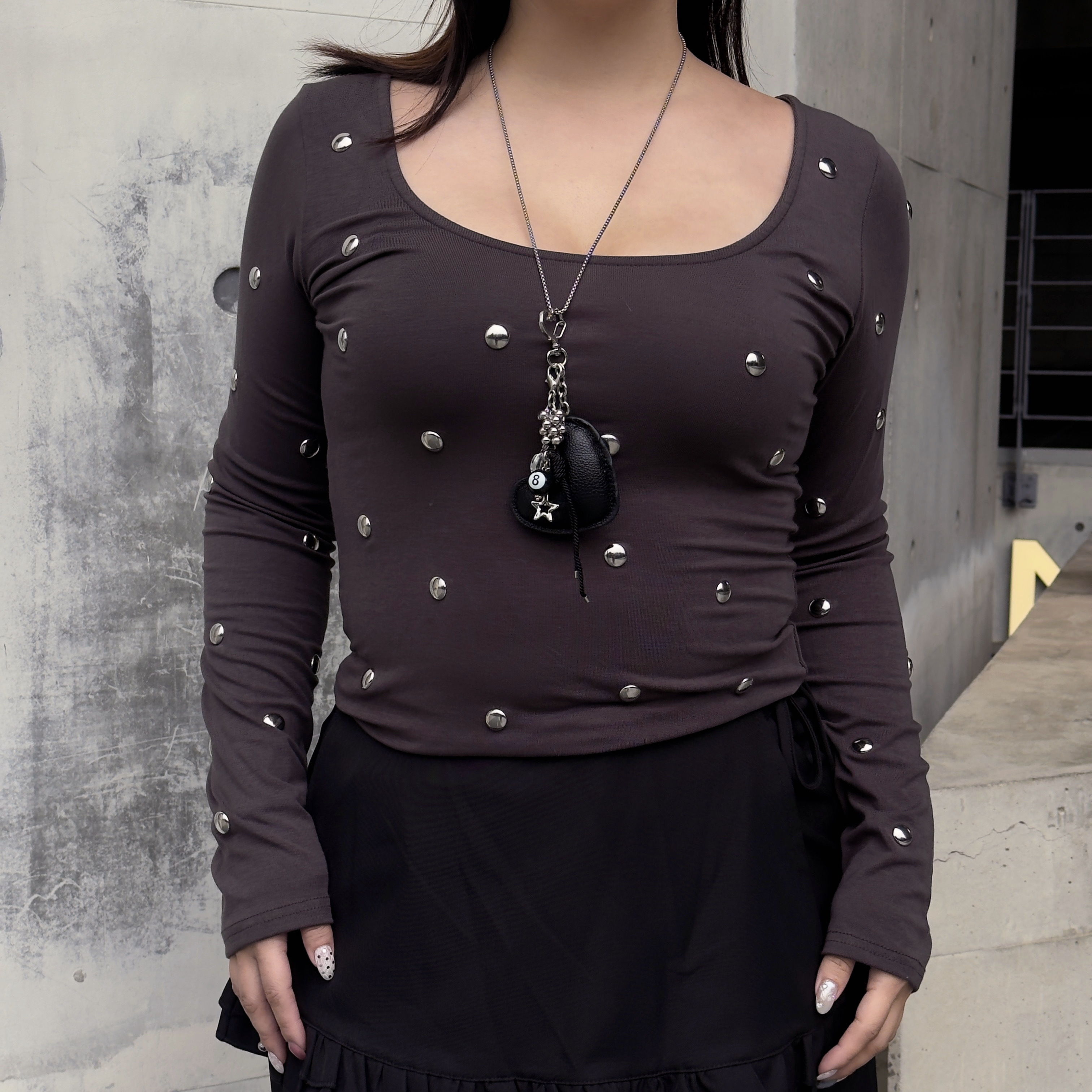 A4 鉚釘點點 正反兩穿上衣