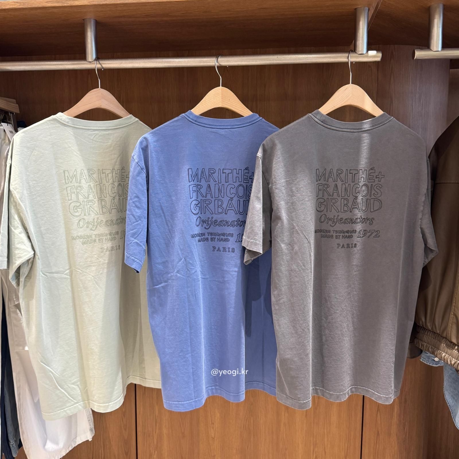 [11/4前入code每件最高可再-$20] MARITHE FRANCOIS GIRBAUD (MFG)｜DRAWING LOGO DYEING TEE [3 colors]