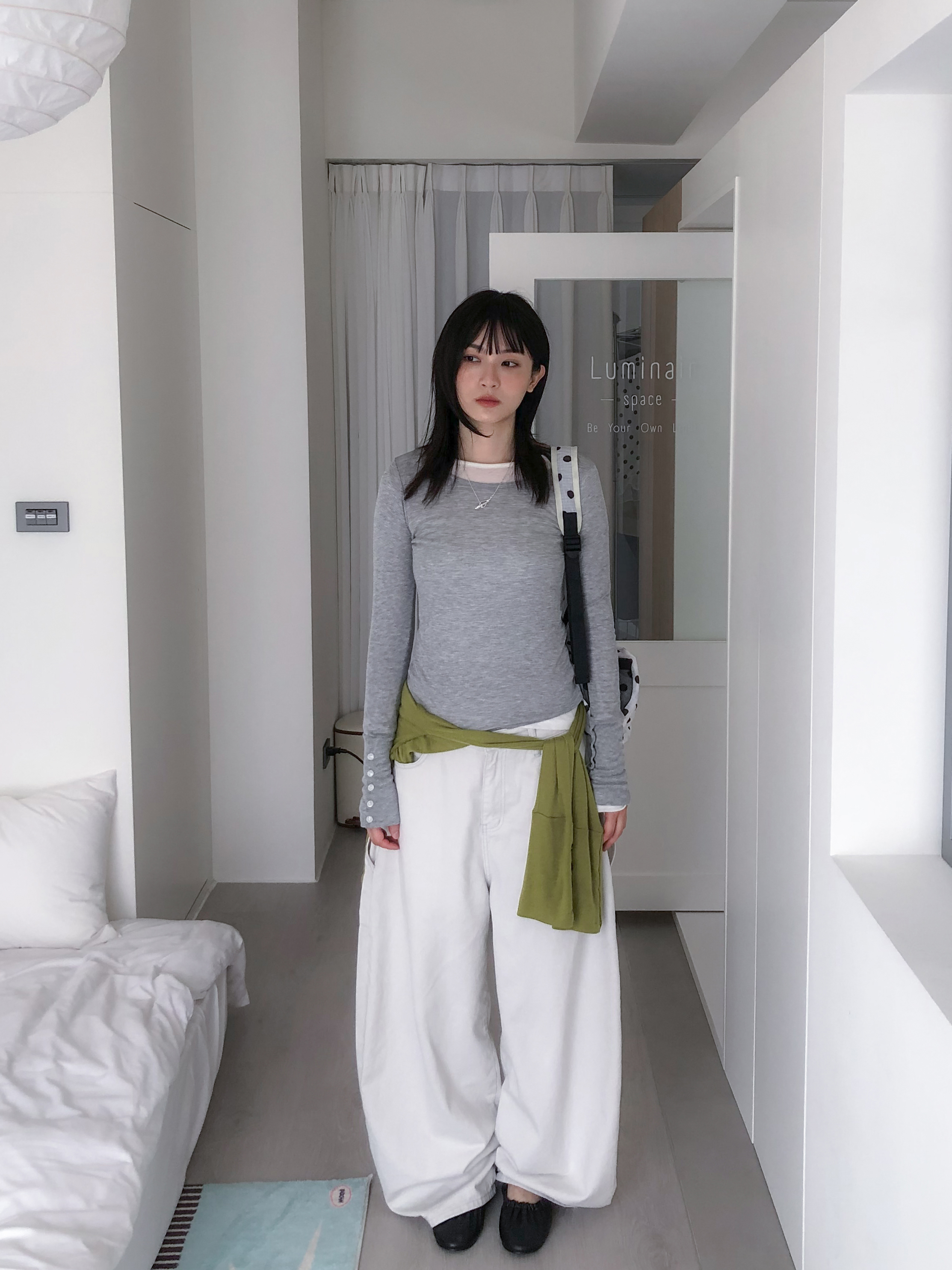 【discount】sleeve button tee #上衣