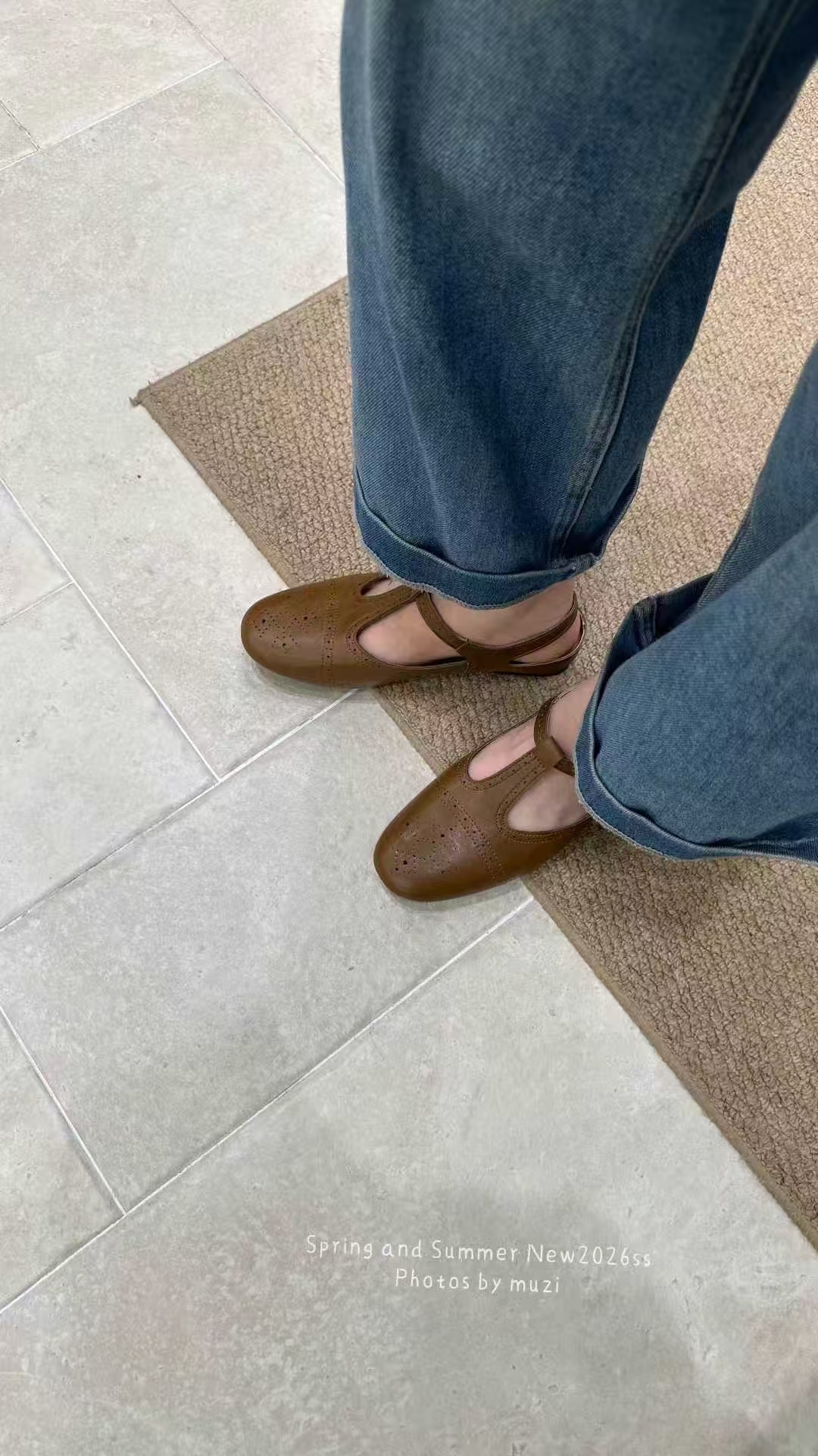 復古壓花小單鞋(35-40)