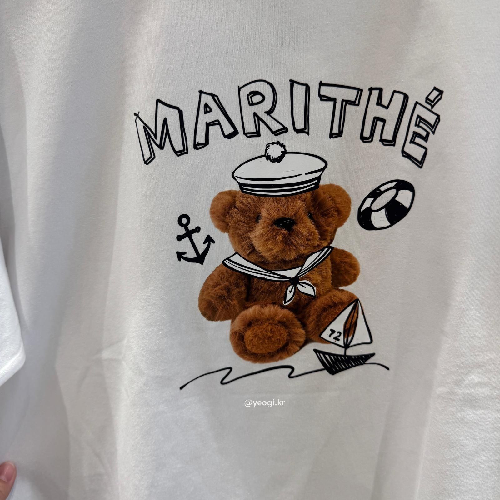 [11/4前入code每件最高可再-$20] MARITHE FRANCOIS GIRBAUD (MFG)｜MARINE DRAWING DOODLE GRAPHIC TEE [3 colors]