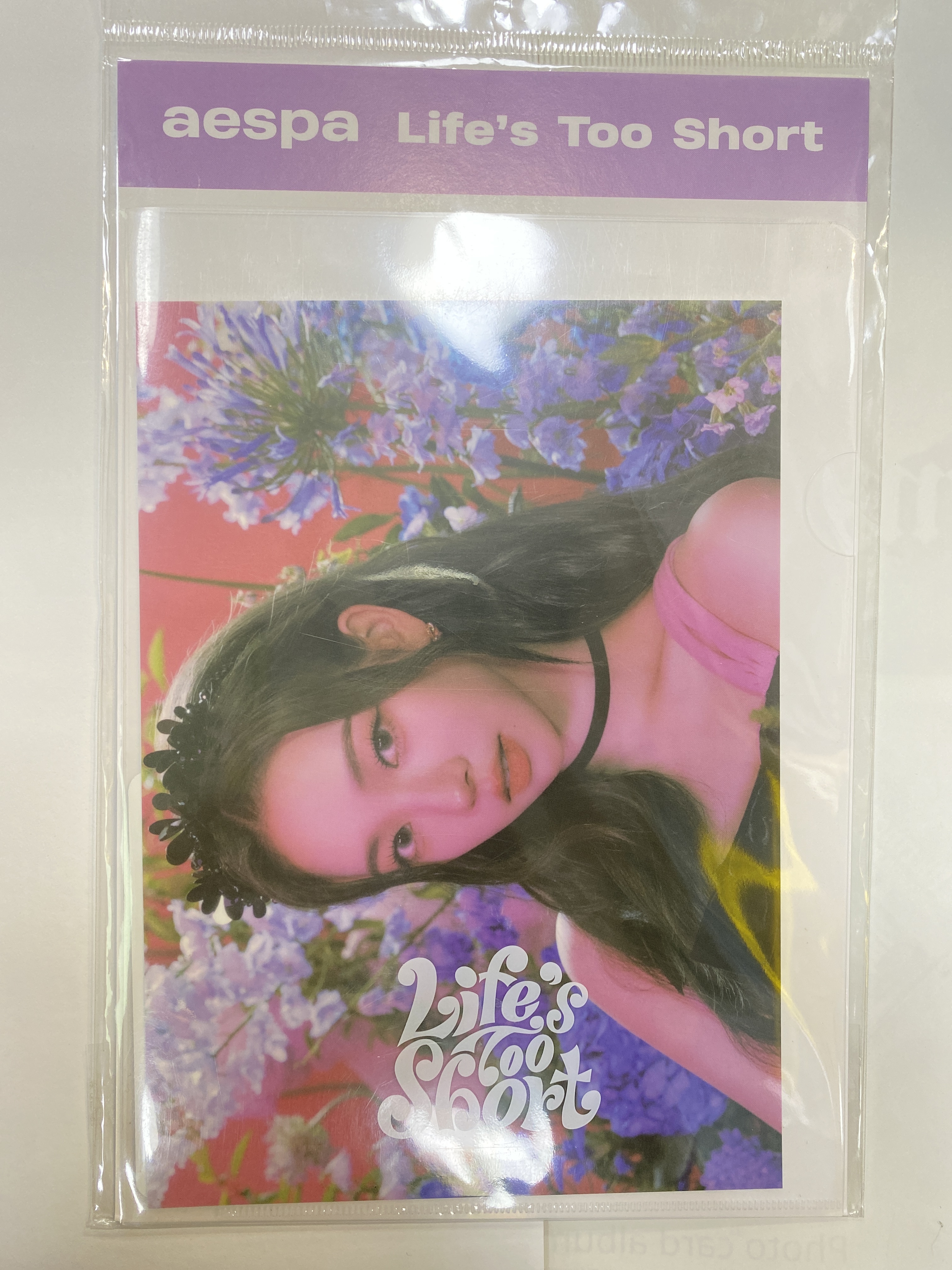 aespa Life’s too short  postcard Hologram card