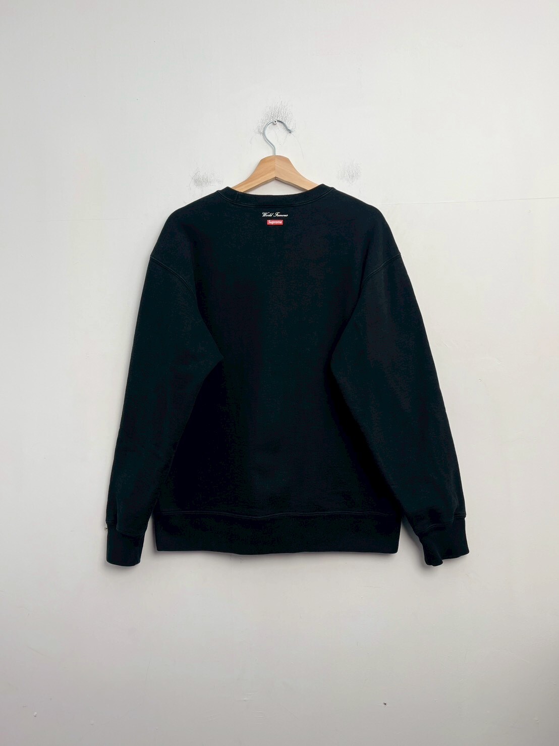 SUPREME 20AW AERIAL CREWNECK BLACK SIZE M