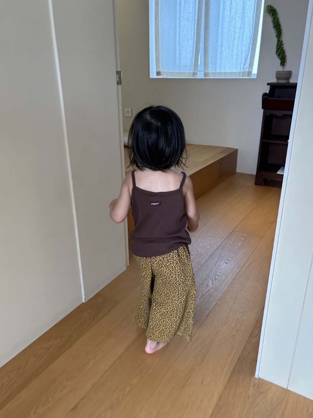 正韓夏pepper 2色豹紋寬褲