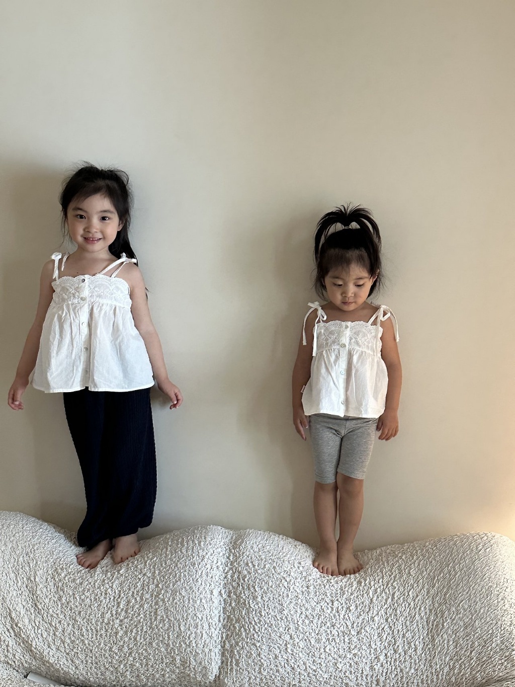 正韓夏pepper 清新綁帶吊帶上衣