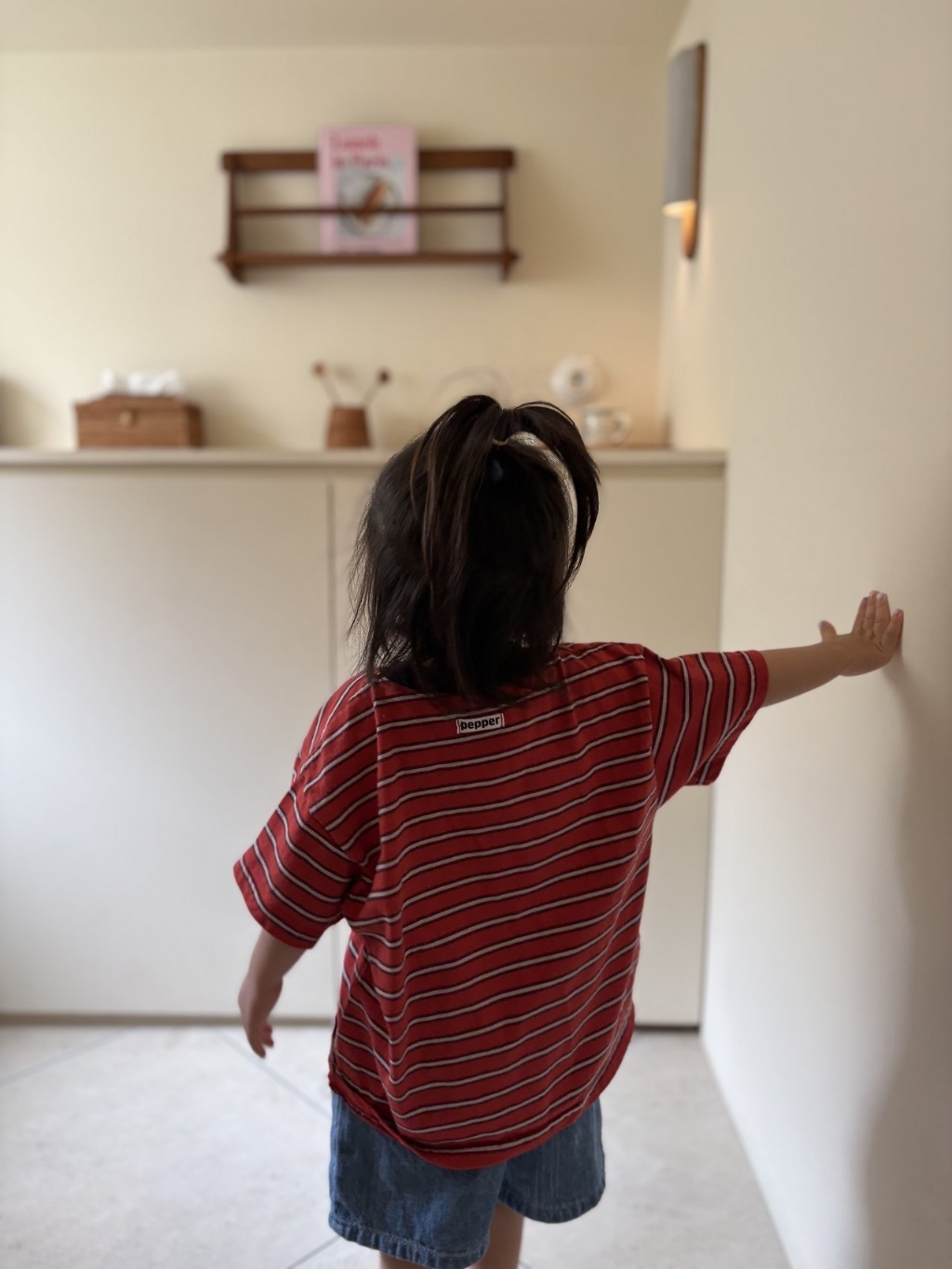 正韓夏pepper 親子裝_跟媽咪一起穿寬鬆條紋上衣