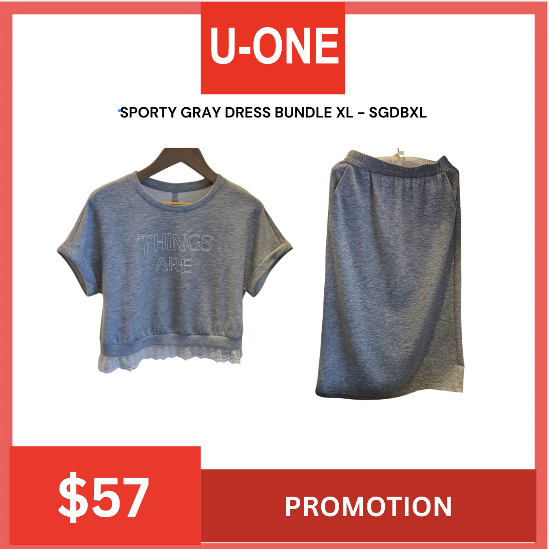 SPORTY GRAY DRESS BUNDLE  - SGDB