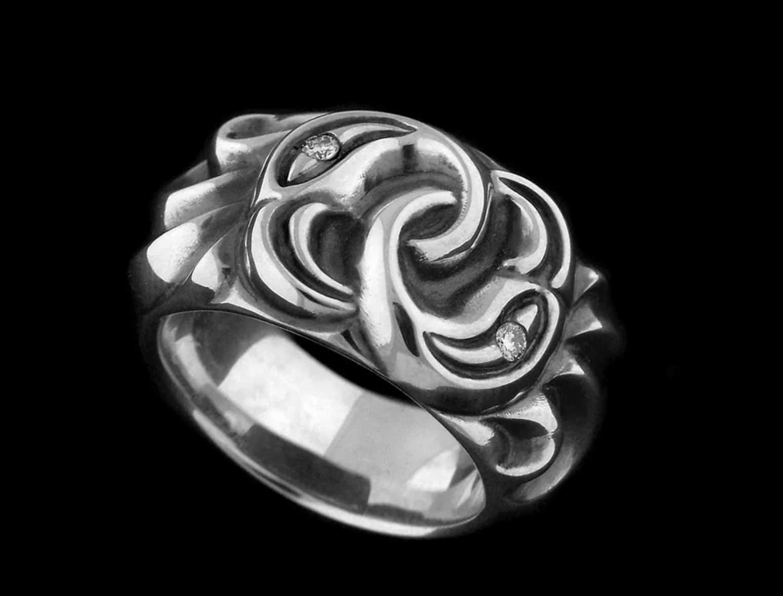 MATING FLIGHT: COSMIC UNION RING WITH DIAMONDS