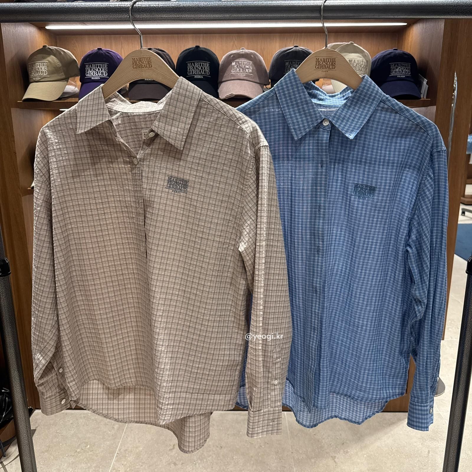 [11/4前入code每件最高可再-$20] MARITHE FRANCOIS GIRBAUD (MFG)｜W PATTERN SHEER SHIRT [3 colors]