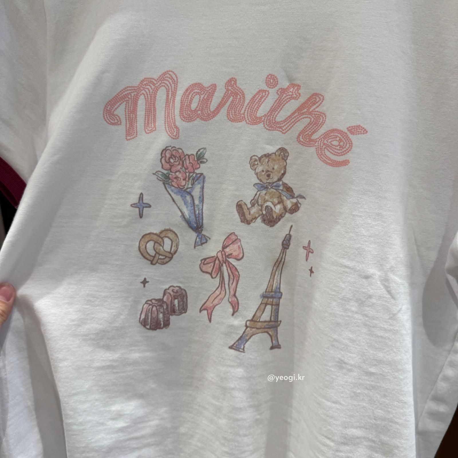 [11/4前入code每件最高可再-$20] MARITHE FRANCOIS GIRBAUD (MFG)｜W PARIS GRAPHIC RINGER TEE [2 colors]