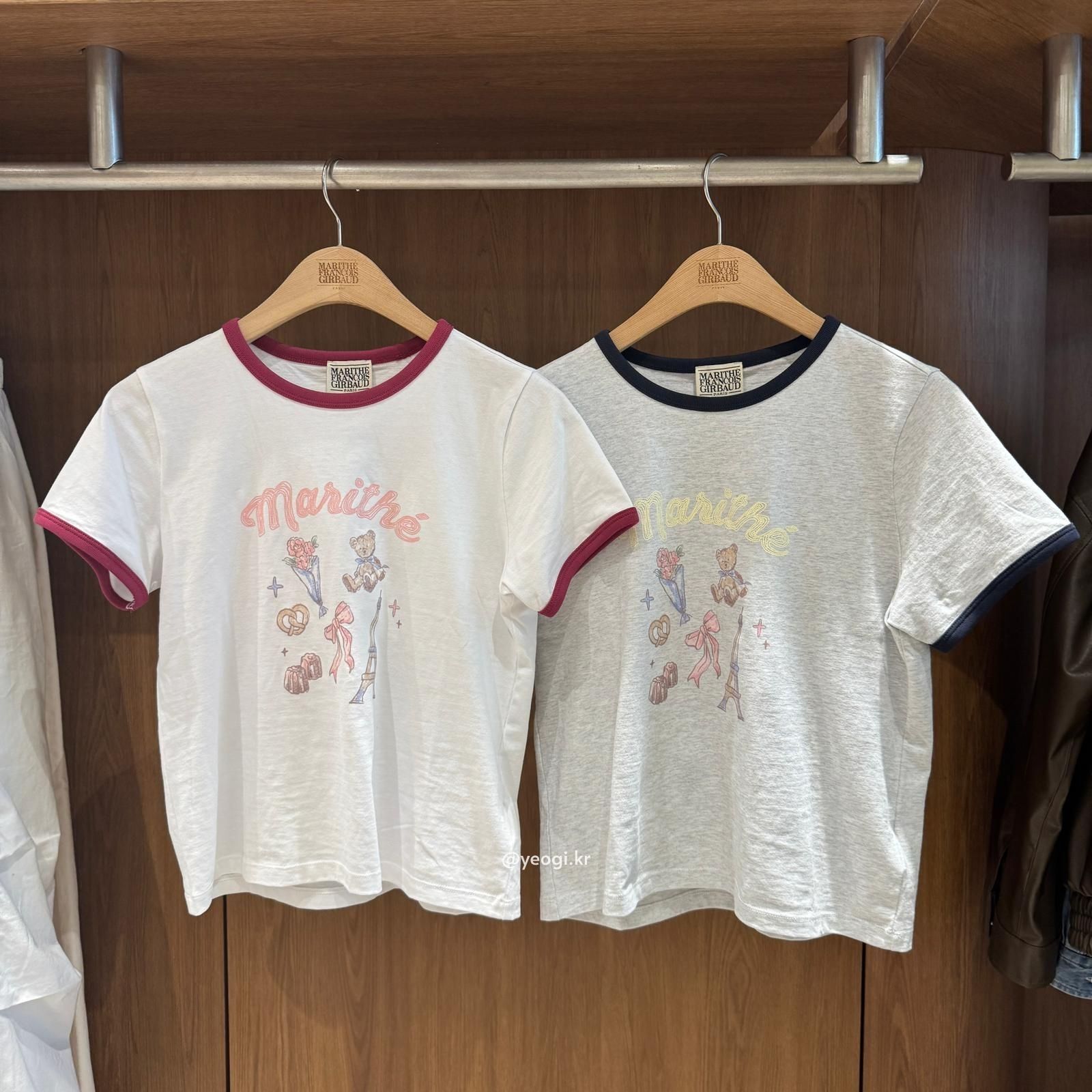 [11/4前入code每件最高可再-$20] MARITHE FRANCOIS GIRBAUD (MFG)｜W PARIS GRAPHIC RINGER TEE [2 colors]
