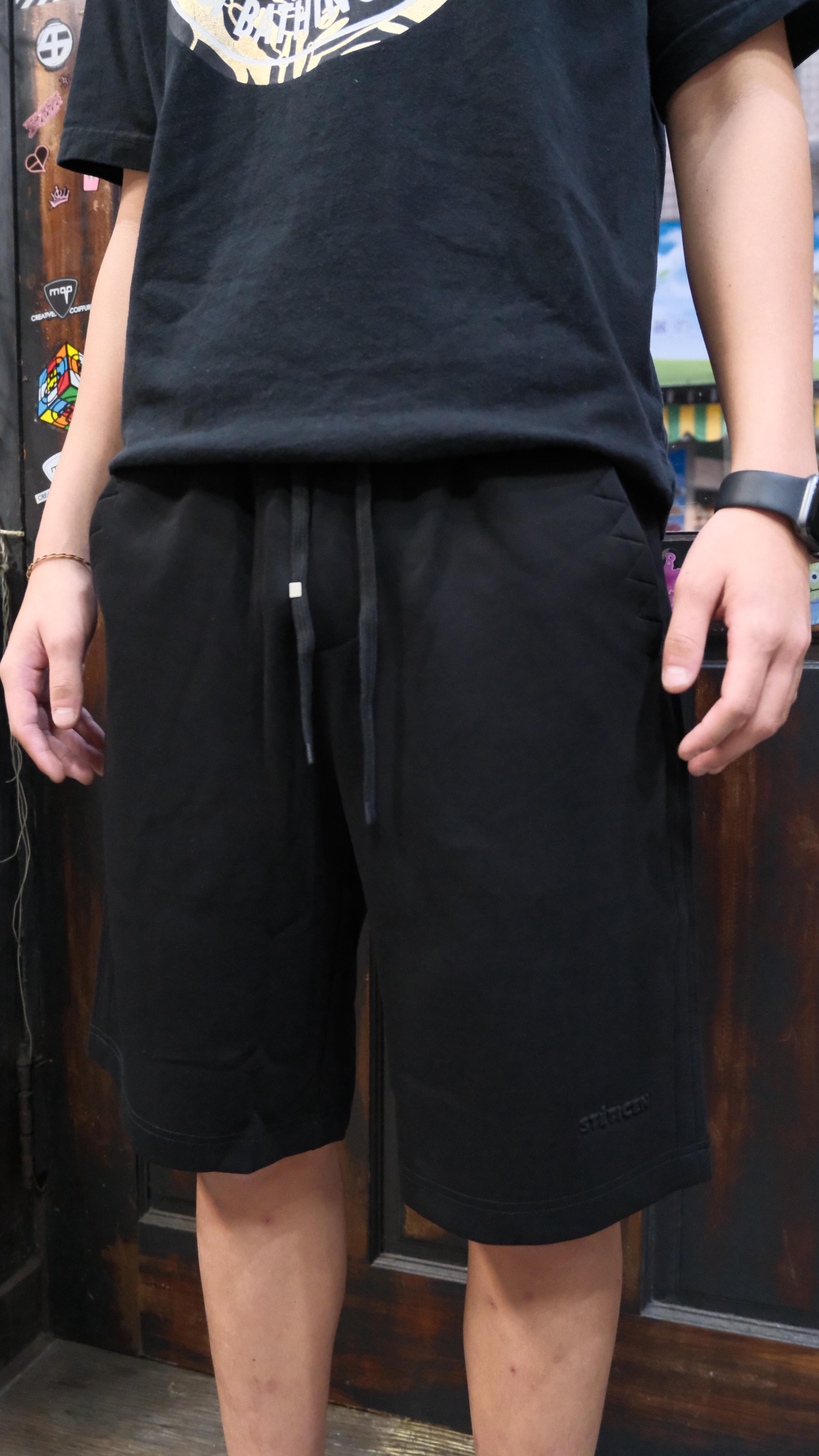 aetherfrost 涼感 針織 短褲 黑/奶茶灰 2033 k25