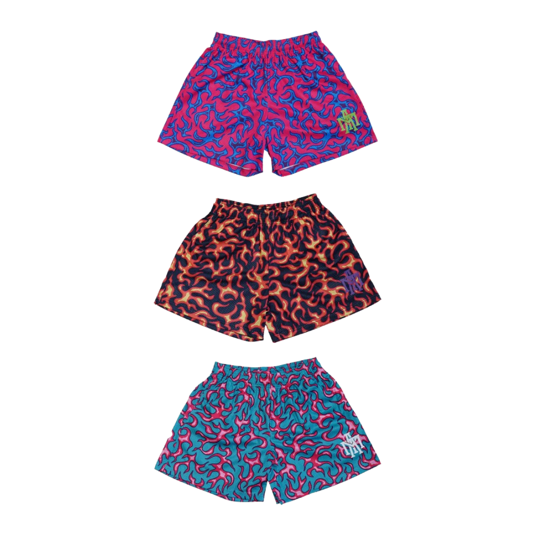 MTA Flame Shorts 火焰單層網布短褲 MT25P002