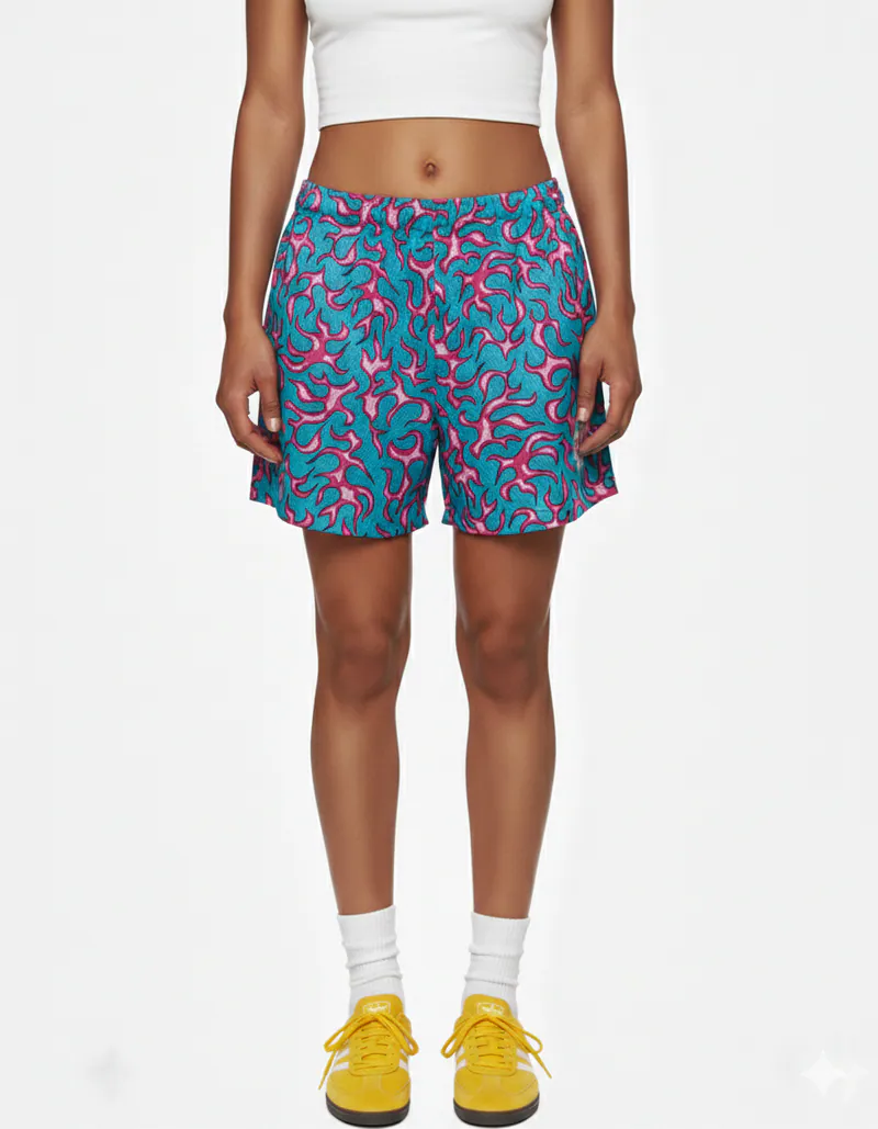 MTA Flame Shorts 火焰單層網布短褲 MT25P002