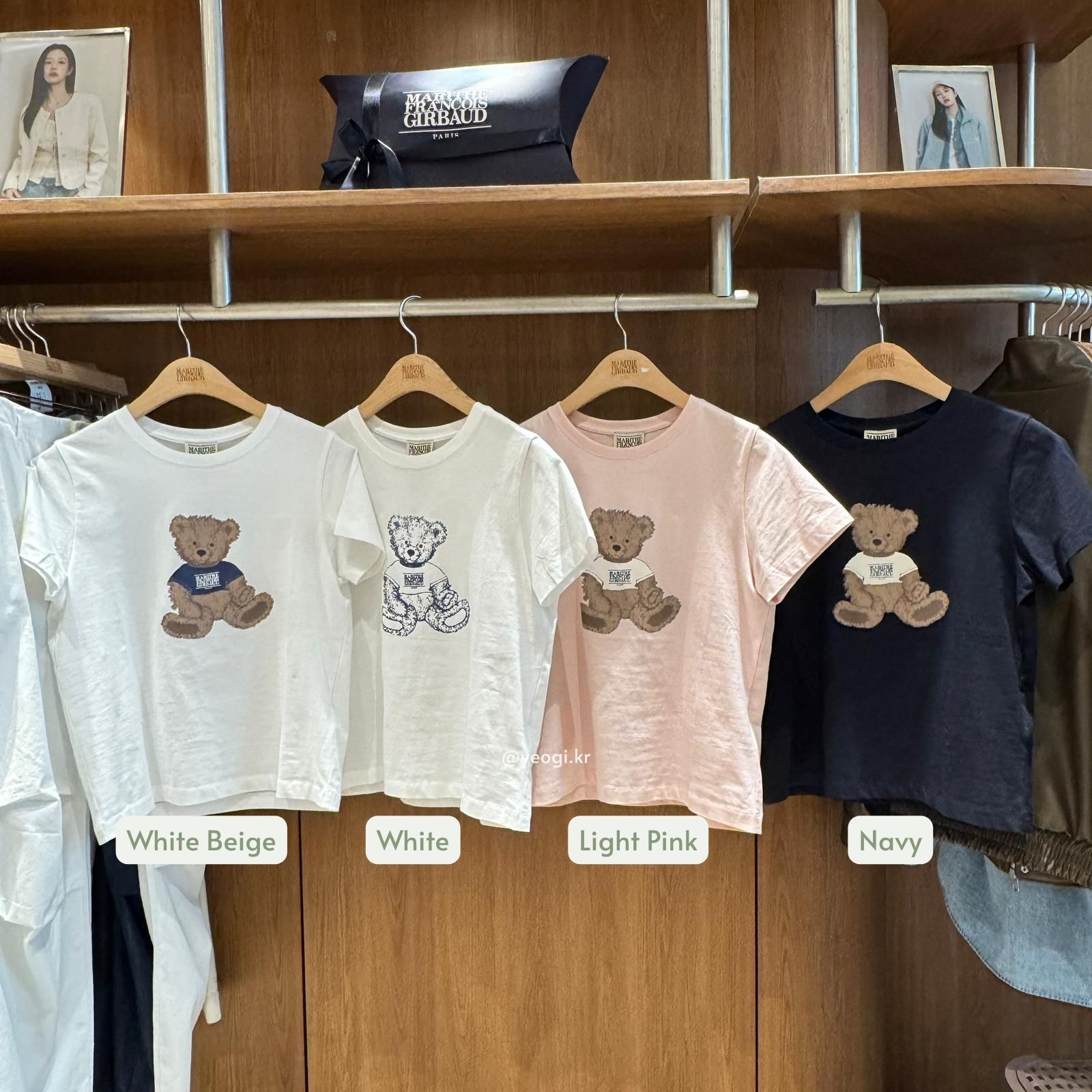 [11/4前入code每件最高可再-$20] MARITHE FRANCOIS GIRBAUD (MFG)｜W DOODLE BEAR TEE [4 colors]