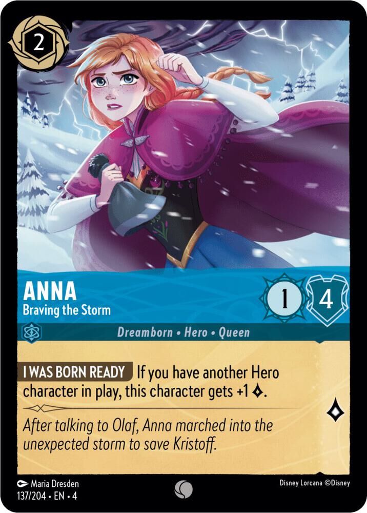 Ursula's Return - 137/204 Anna - Braving the Storm C (Foil)