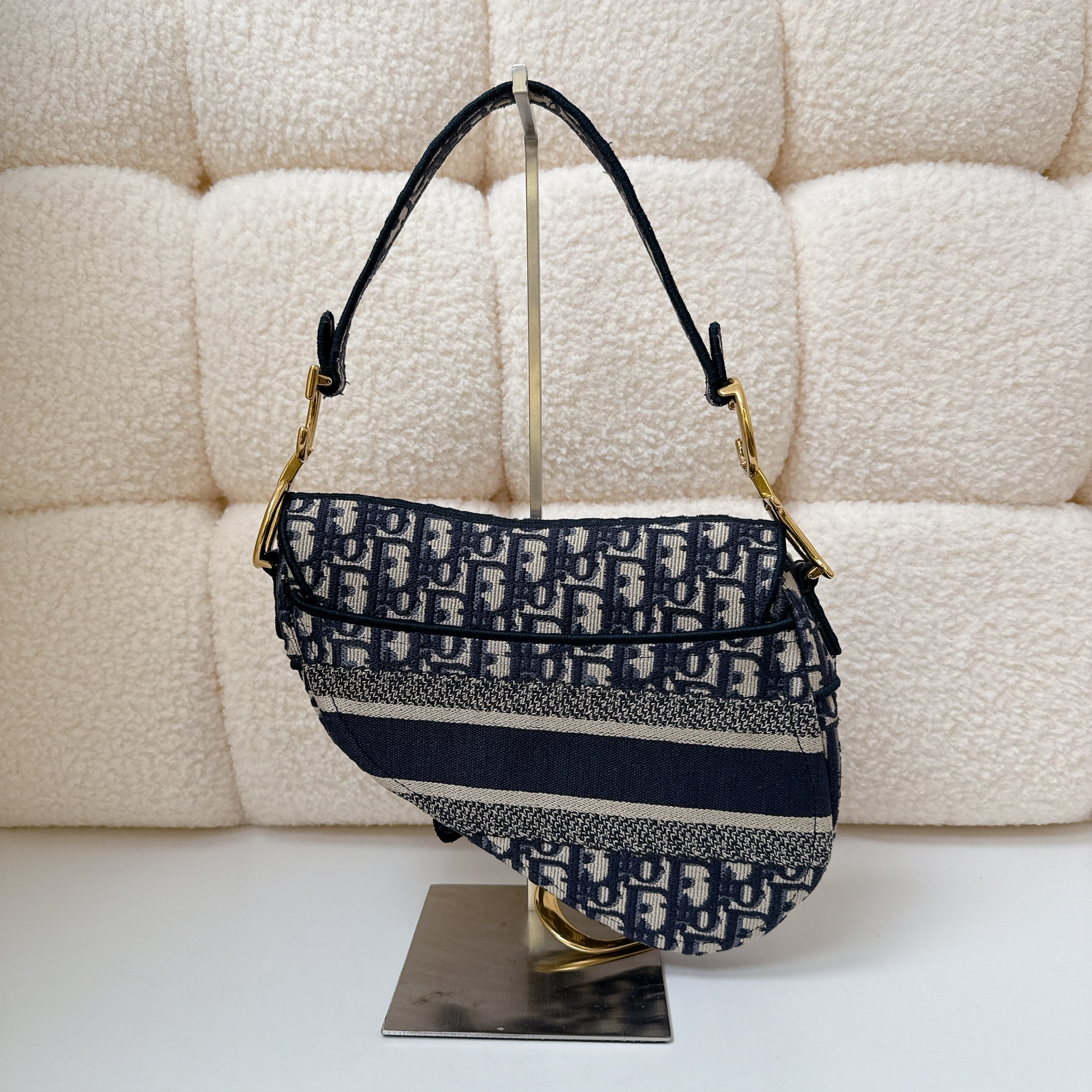 Dior Saddle Bag - Blue / GHW