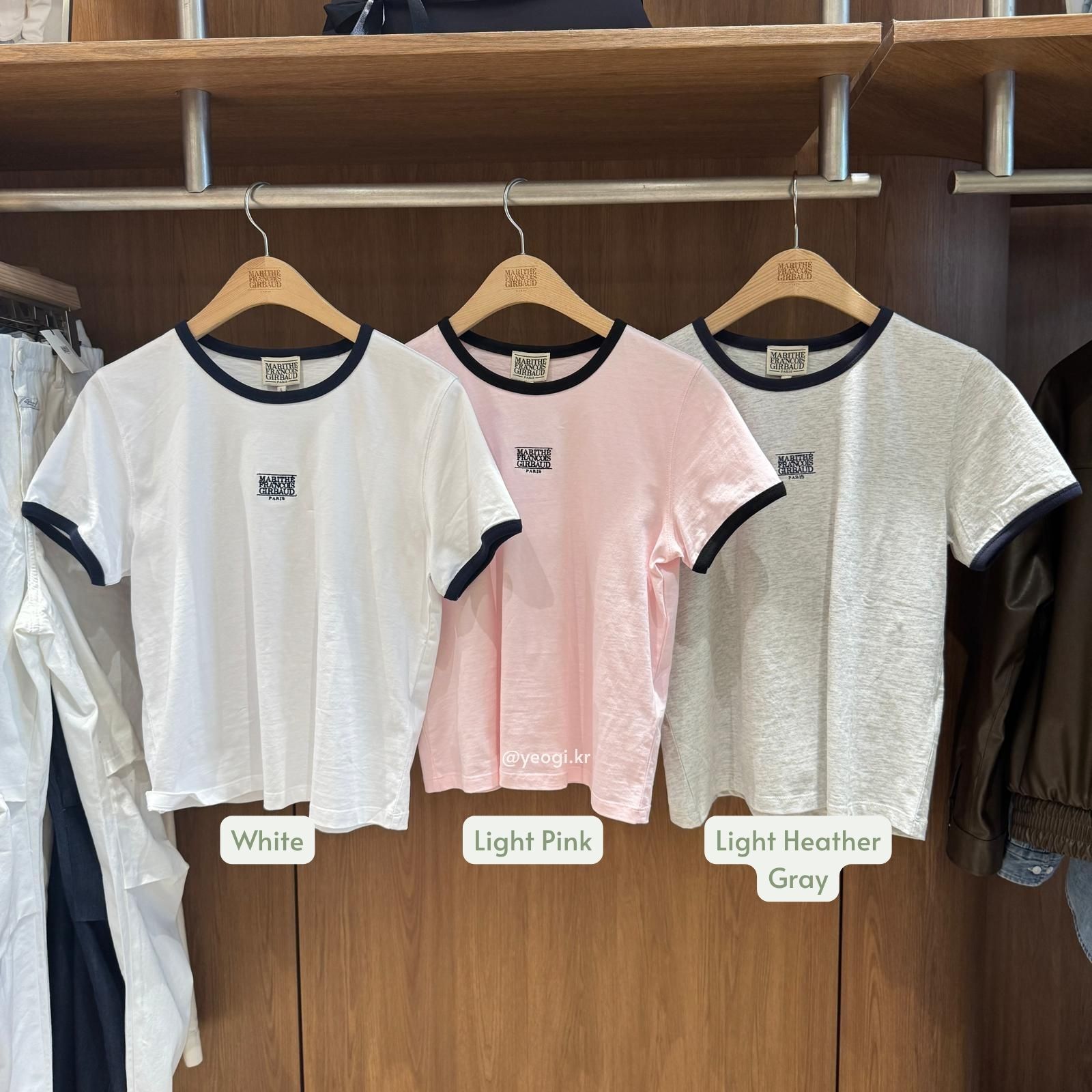 [11/4前入code每件最高可再-$20] MARITHE FRANCOIS GIRBAUD (MFG)｜W CLASSIC LOGO RINGER TEE [7 colors]