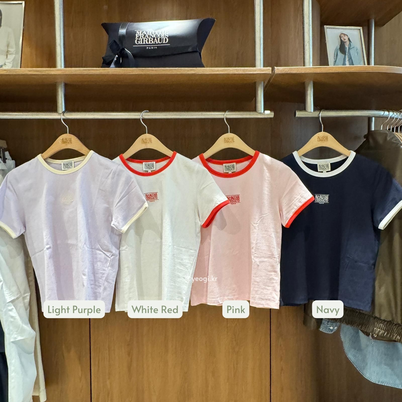 [11/4前入code每件最高可再-$20] MARITHE FRANCOIS GIRBAUD (MFG)｜W CLASSIC LOGO RINGER TEE [7 colors]