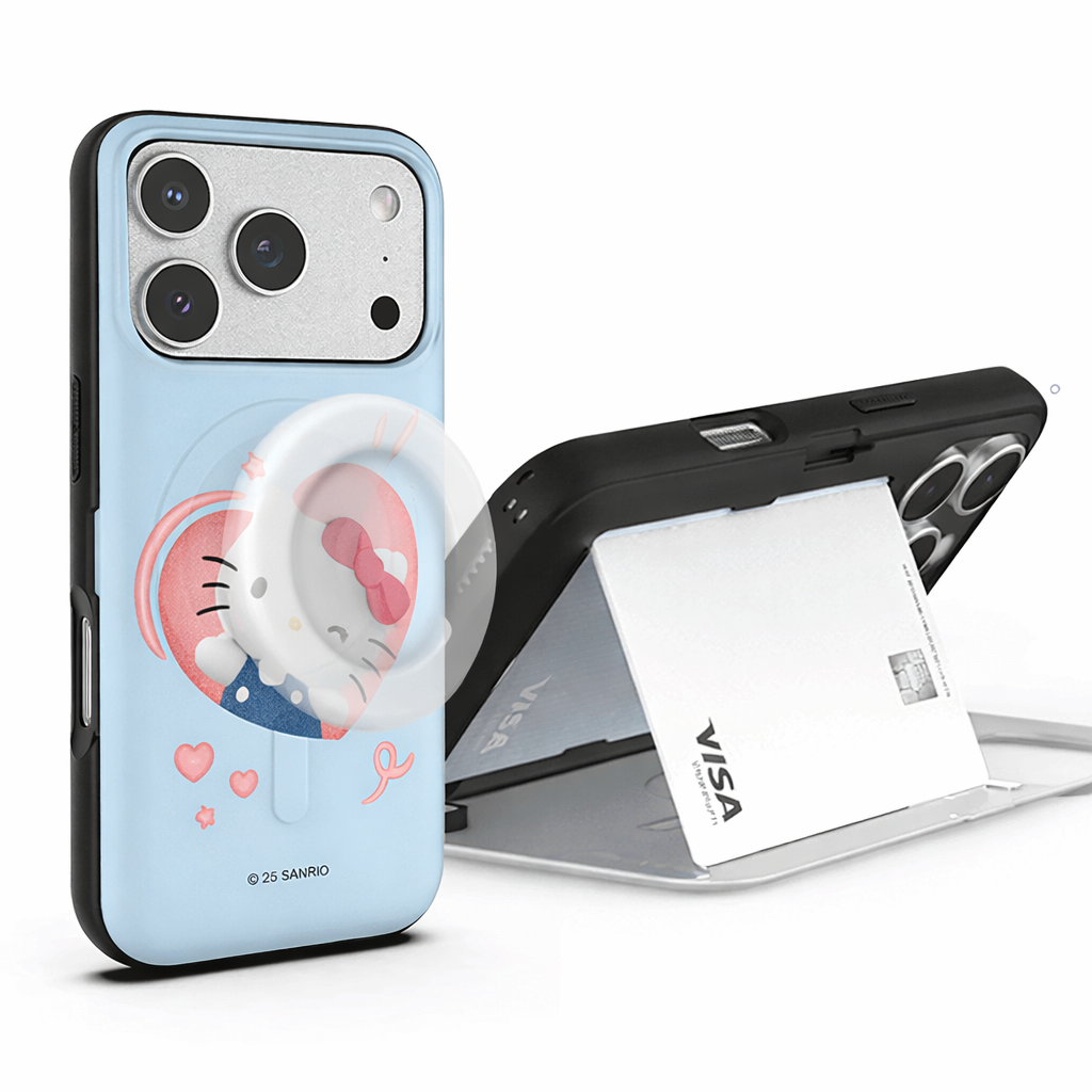Sanrio - Magsafe Door Card Case - 磁吸翻蓋插卡槽防撞手機雙層保護殼 TY