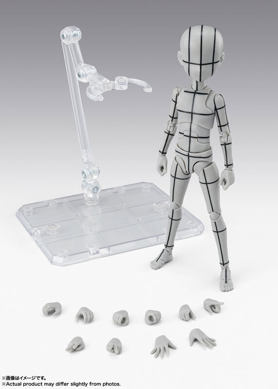 [SHF] 小童素體君 -杉森建- 線框 (灰色) SHF BODY KUN -KEN SUGIMORI- WIRE FRAME (Gray)