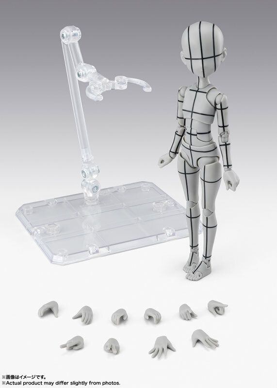 [SHF] 小童素體醬 -杉森建- 線框 (灰色) SHF BODY CHAN -KEN SUGIMORI- WIRE FRAME (Gray)