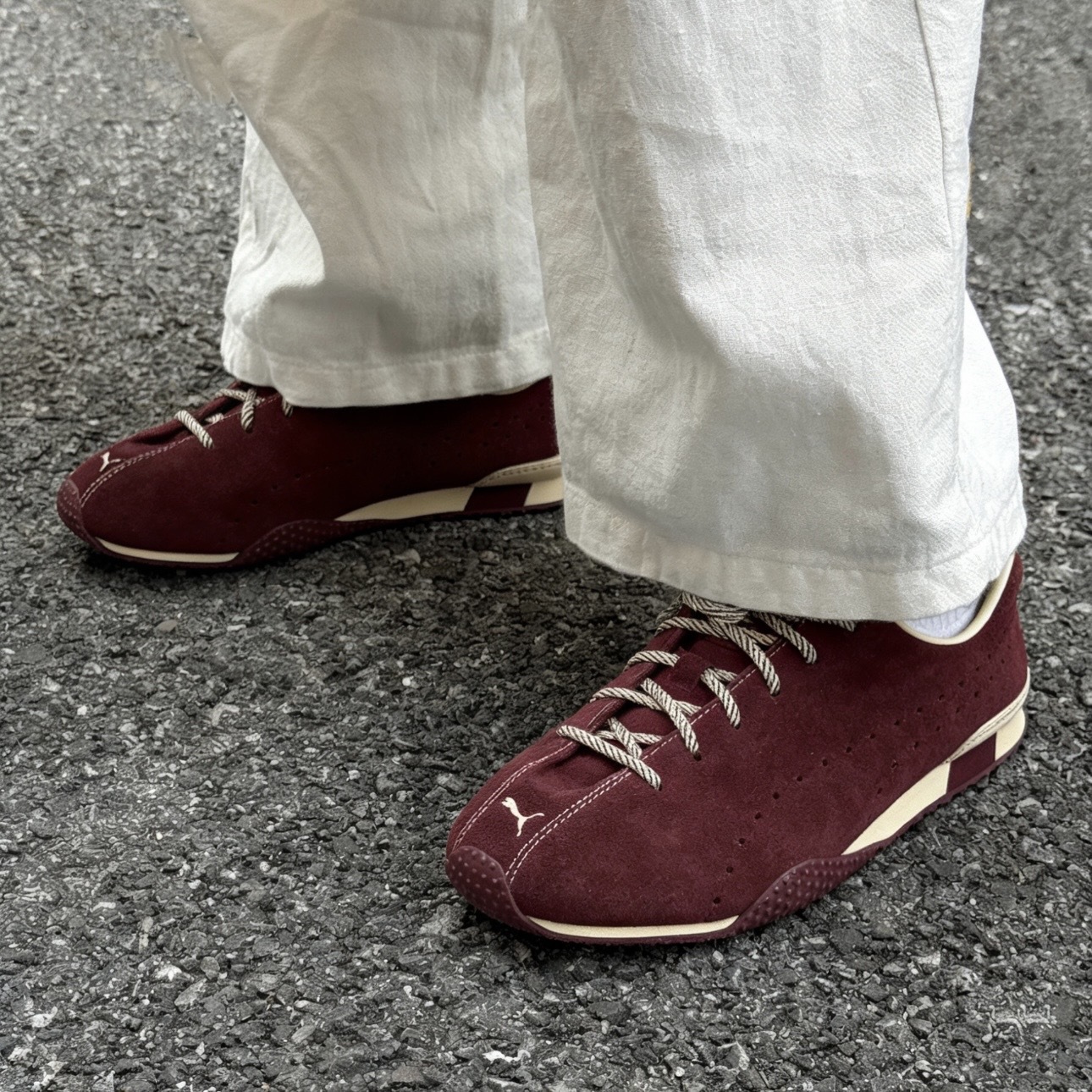 PUMA x NOAFTERNO H-STREET 聯名 酒紅 薄底 麂皮 休閒 德訓鞋 408182-02