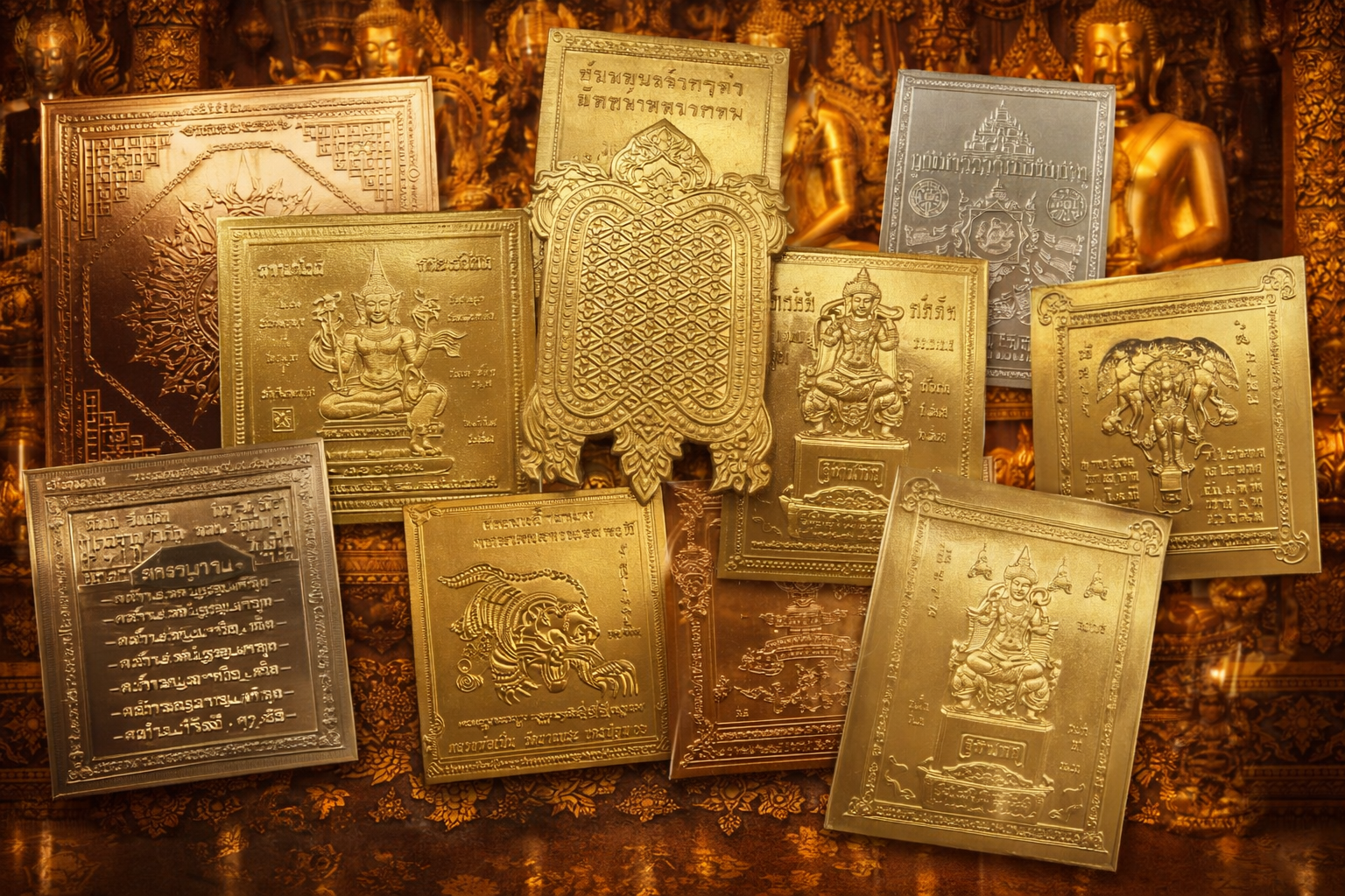 泰國 Wat Bang Phra 龍婆本廟 符片護身符 開運招財祈福收藏 多款文化象徵