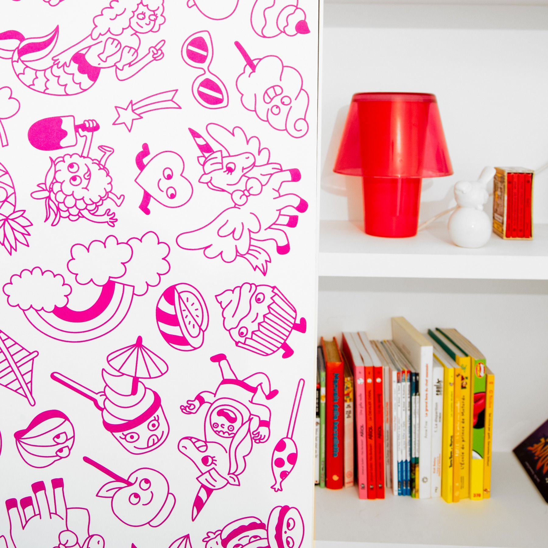 〖 OMY 〗獨角獸捲筒自黏著色畫紙