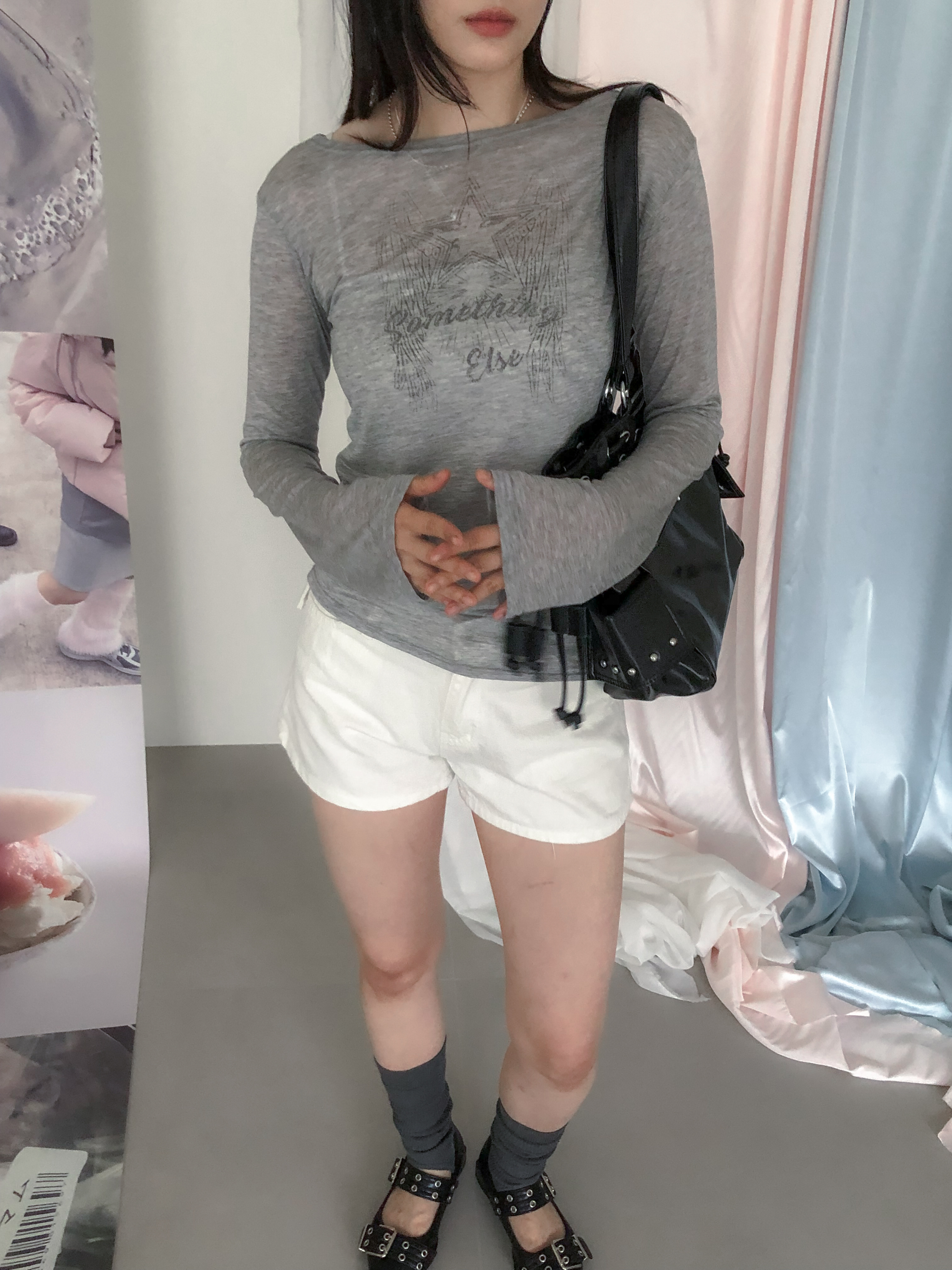 【discount】tencel sheer tee #上衣