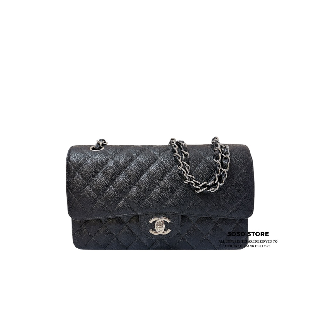 Chanel Classic Double Flap - Black / SHW