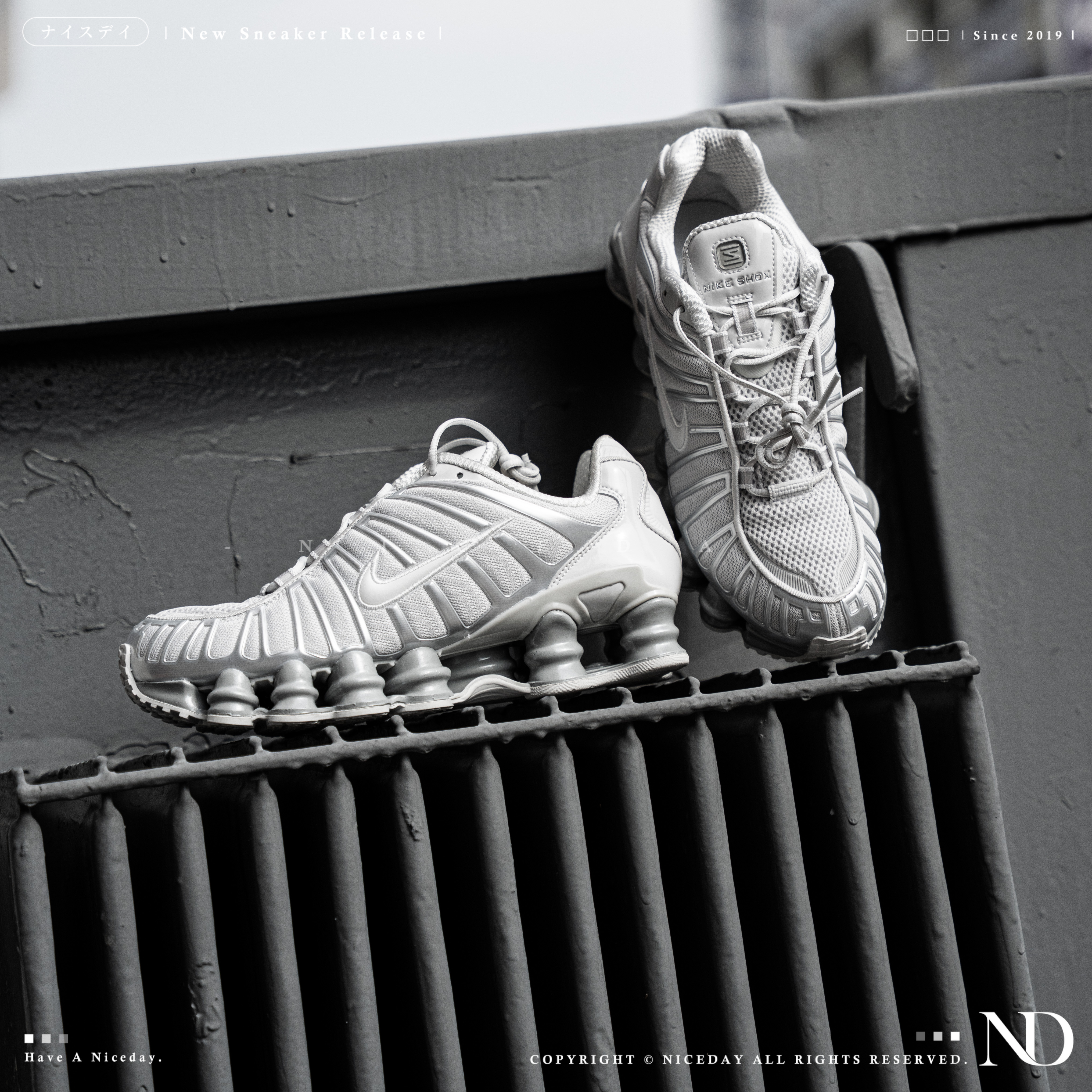 NICEDAY 現貨 Nike Shox TL 金屬灰銀 彈簧鞋 IB1087-002