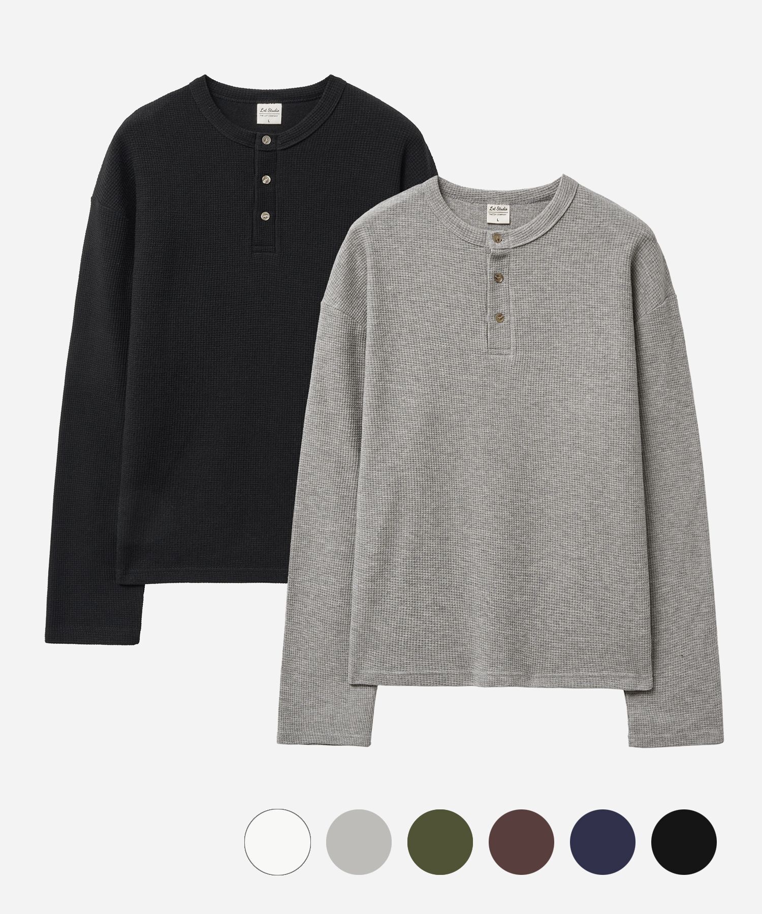 LXT 2-Pack Waffle Henley Crop T-Shirt LXT634550