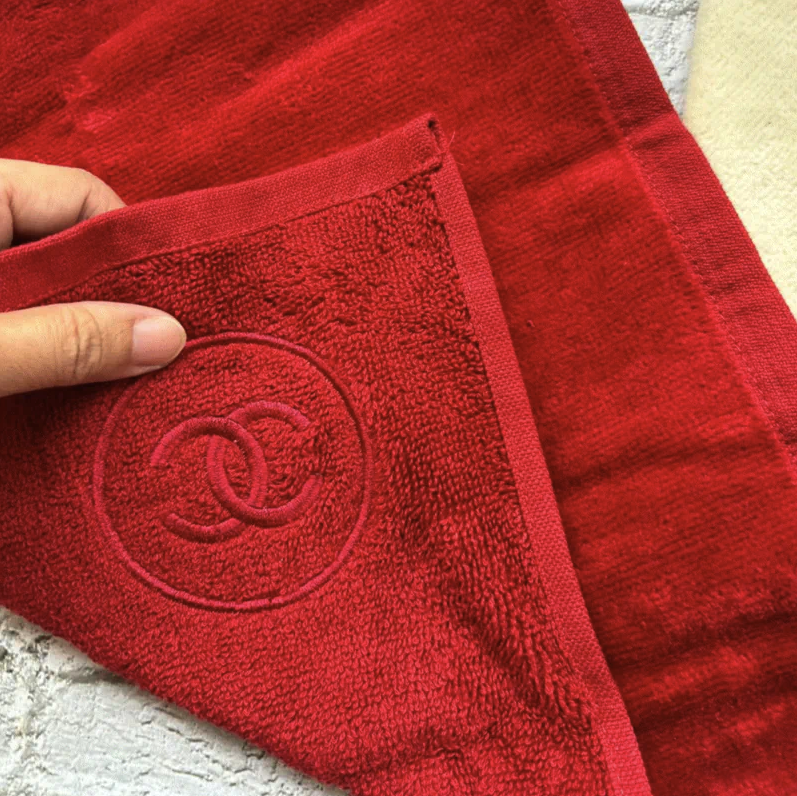 Chanel 贈品3色純棉毛巾組（葡萄牙製）