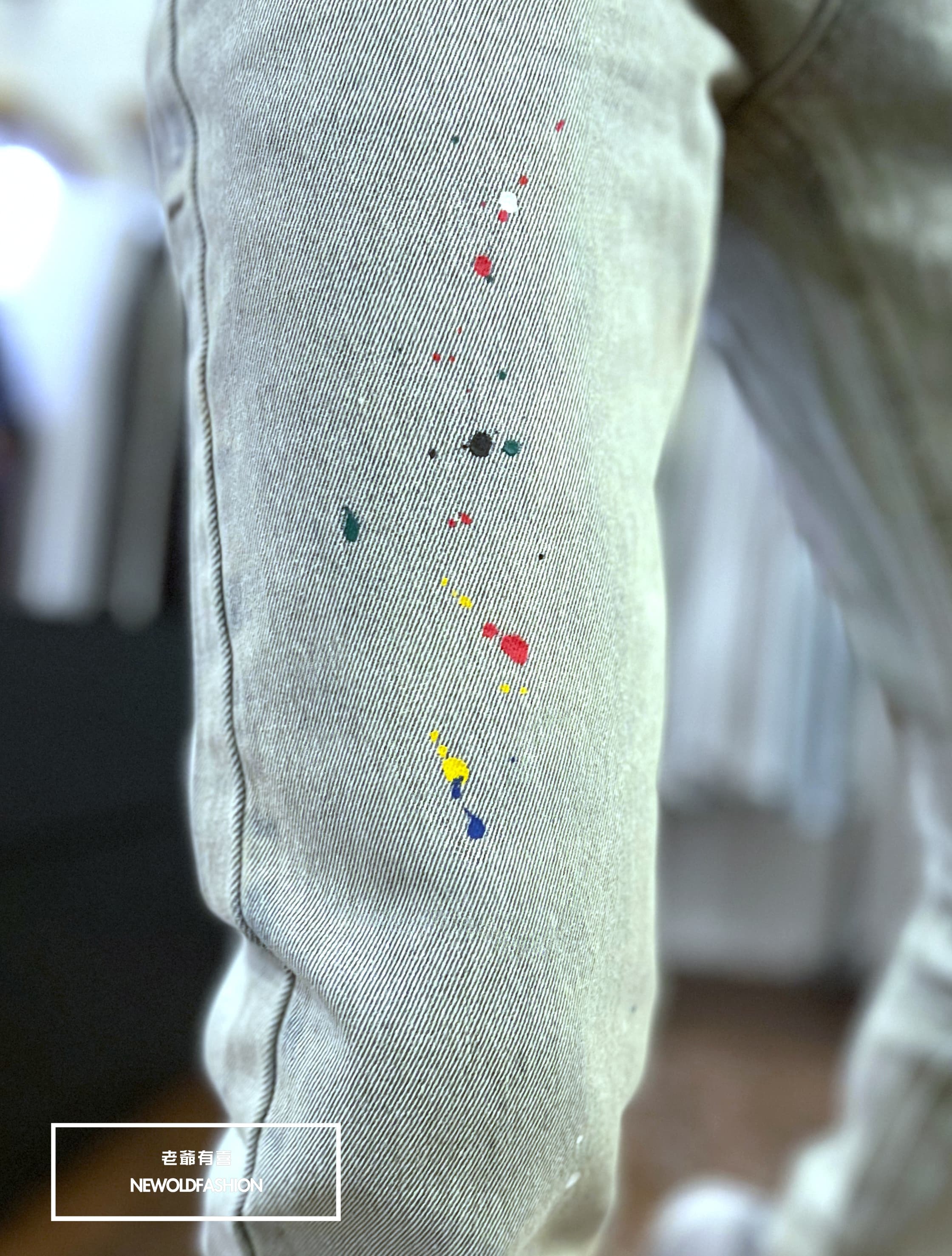 『官網限定』重磅七彩噴漆小直筒褲(NOF2603D631)