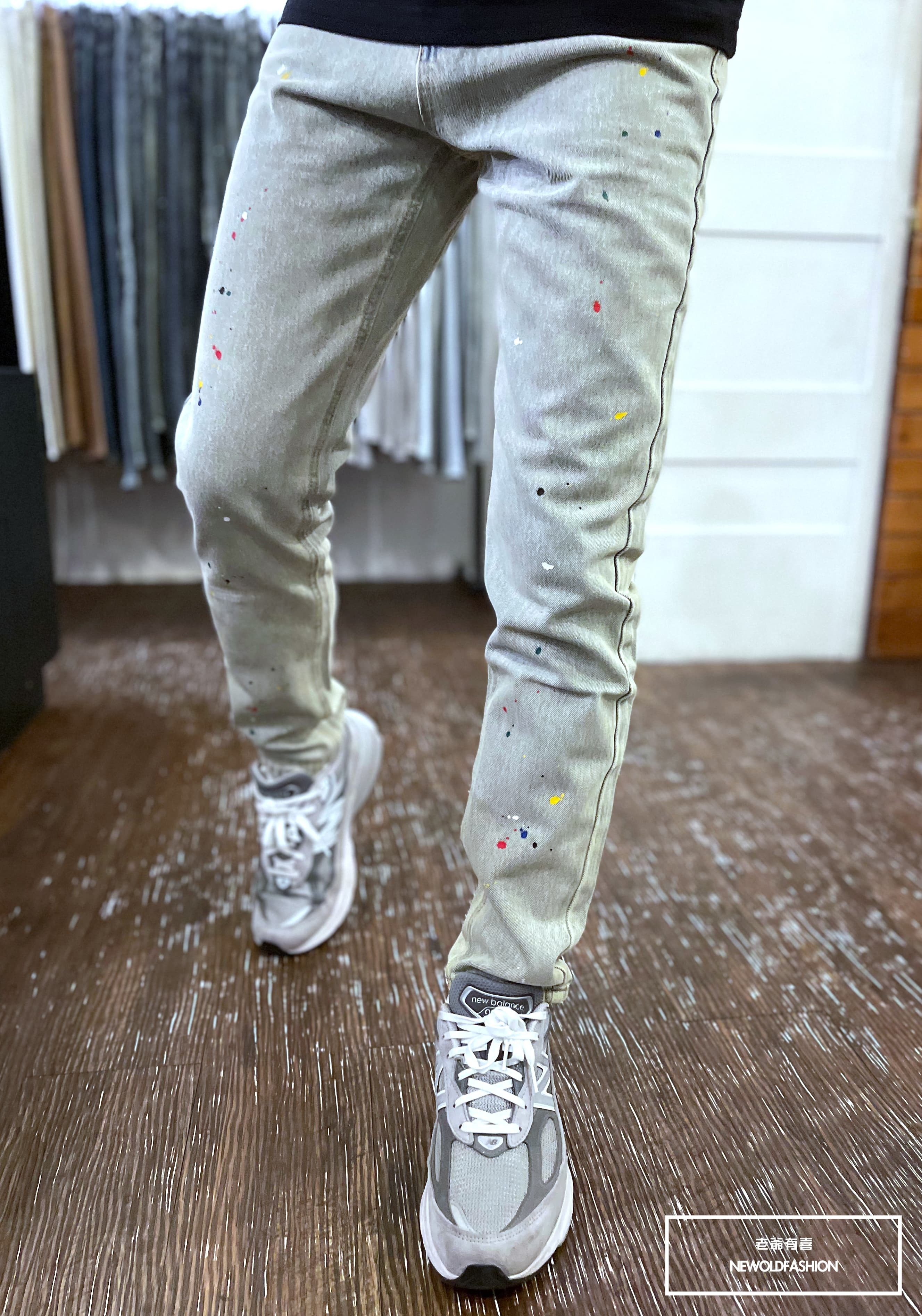 『官網限定』重磅七彩噴漆小直筒褲(NOF2603D631)