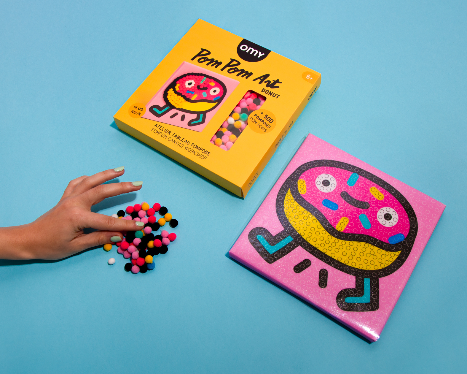 〖 OMY 〗甜甜圈絨球手作畫