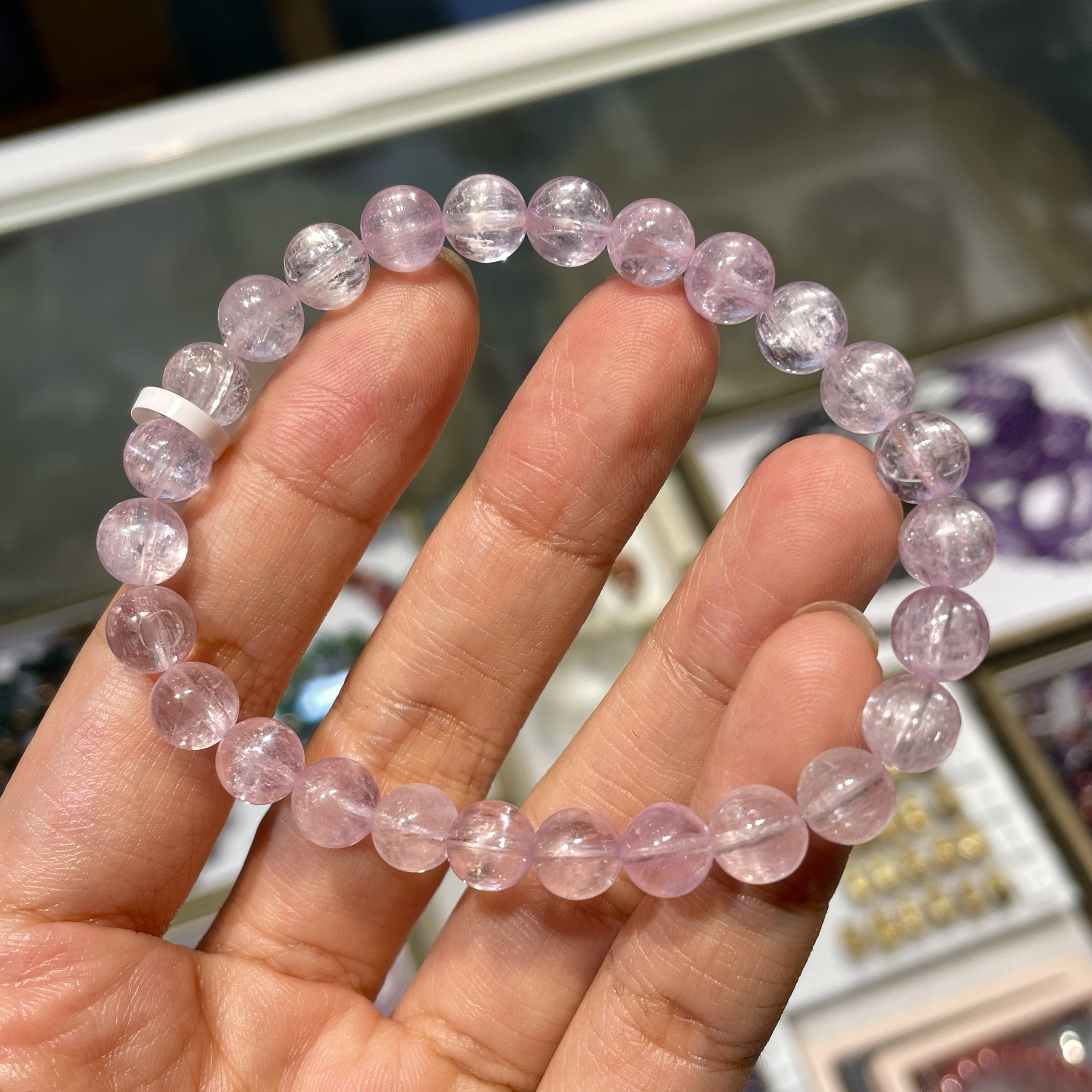 冰種紫鋰輝手串 22659 7mm