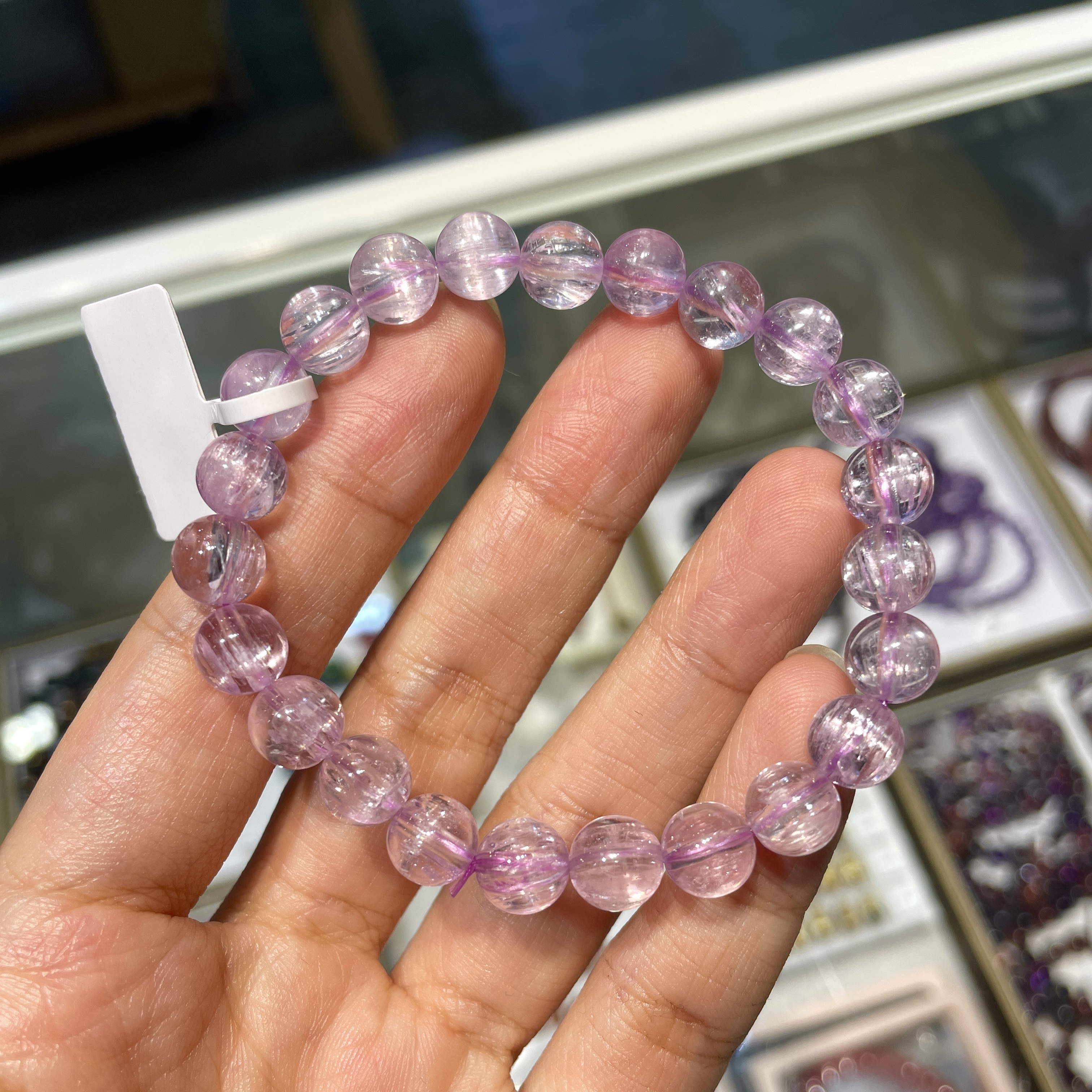 冰種紫鋰輝手串 22679 8mm