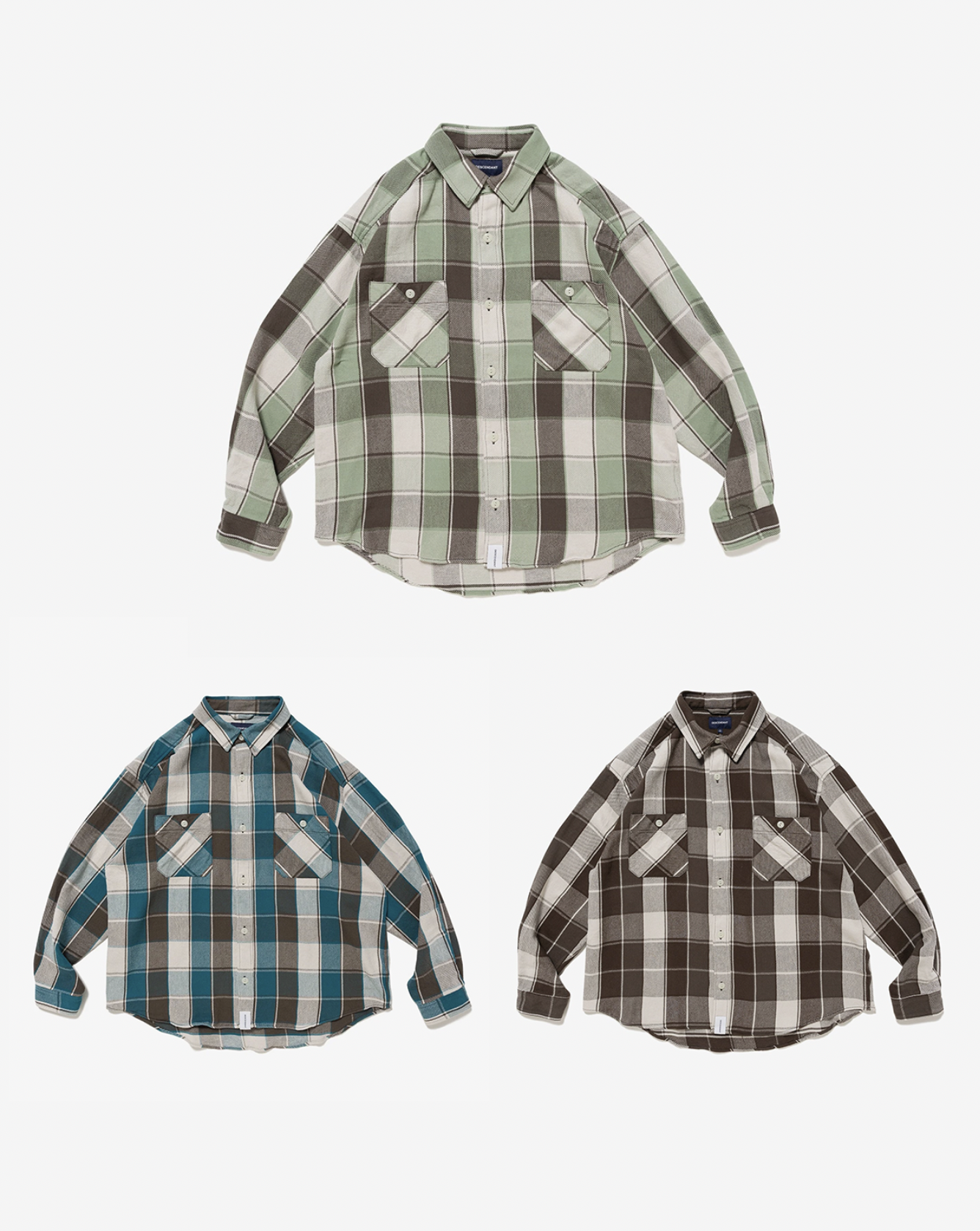 [現貨] DESCENDANT SS26 VANNING PLAID LS SHIRT | 3 COLOURS