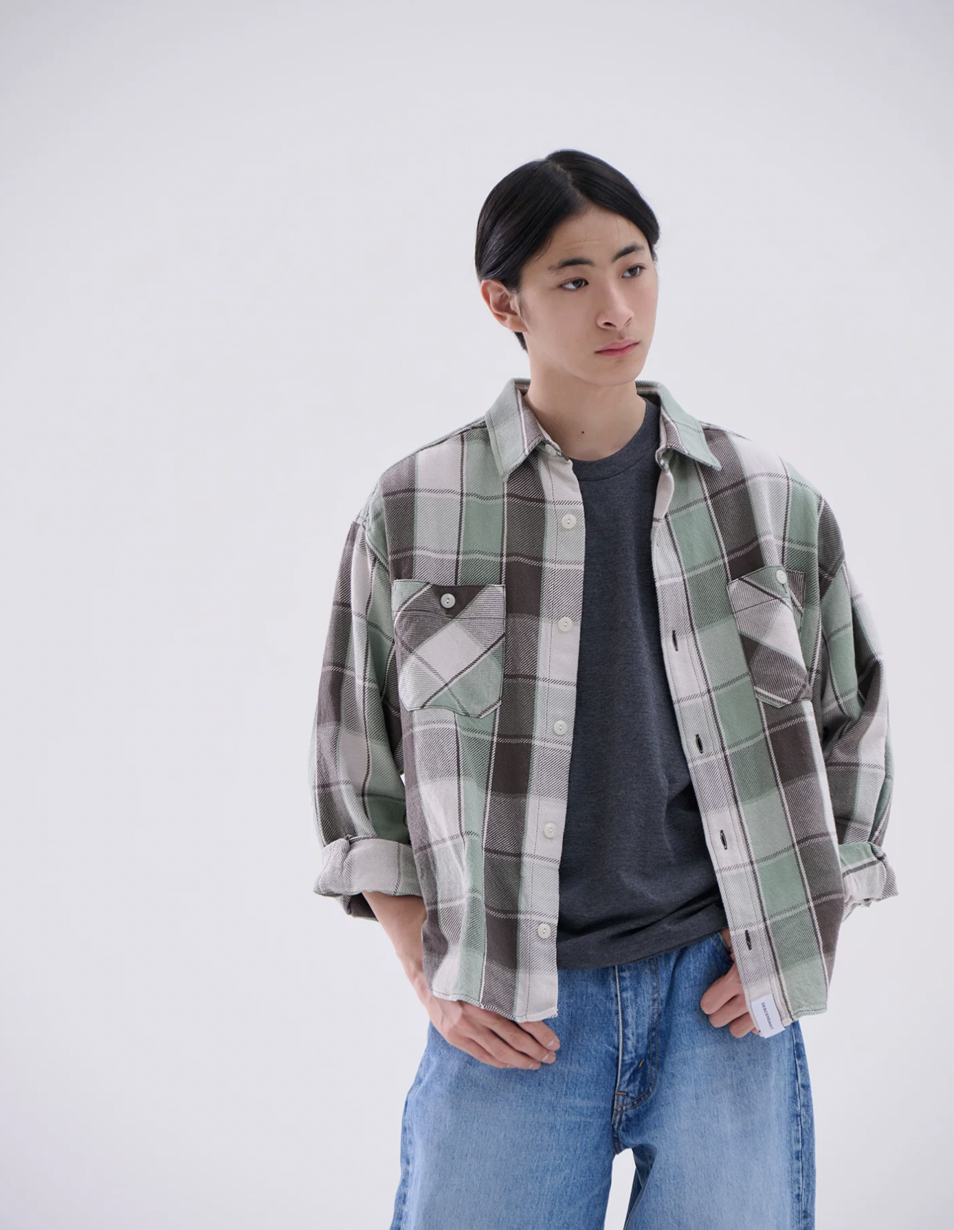 DESCENDANT VANNING CHECK LS SHIRT 3