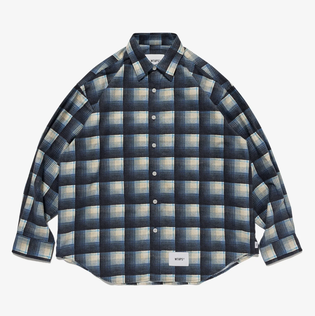 [現貨] WTAPS SS26 TXT 02 / LS / COTTON. FLANNEL. TEXTILE. OF | BLACK / BLUE